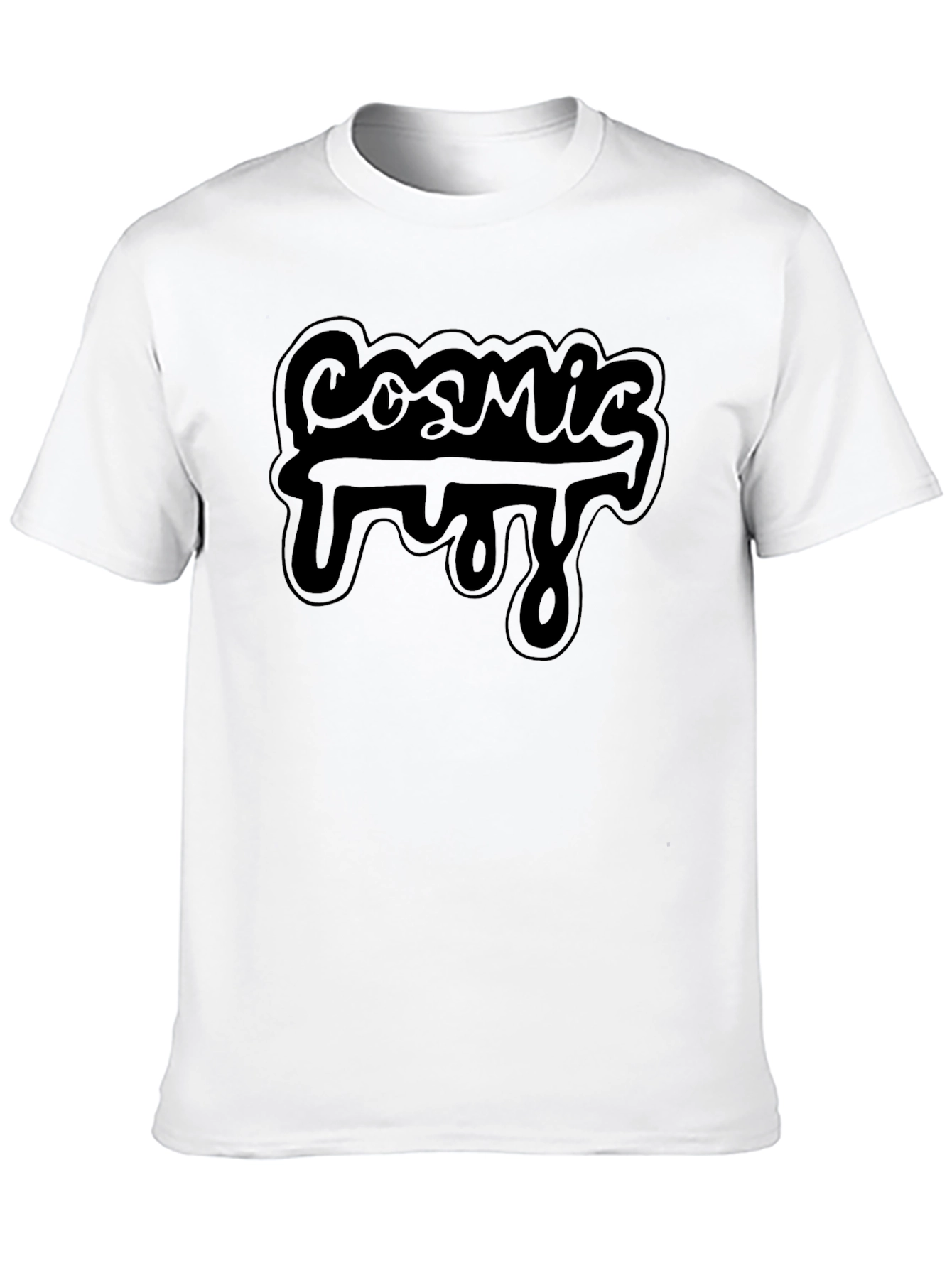 Cosmic Fuzz Graphic T-Shirt - Mens Black Tee