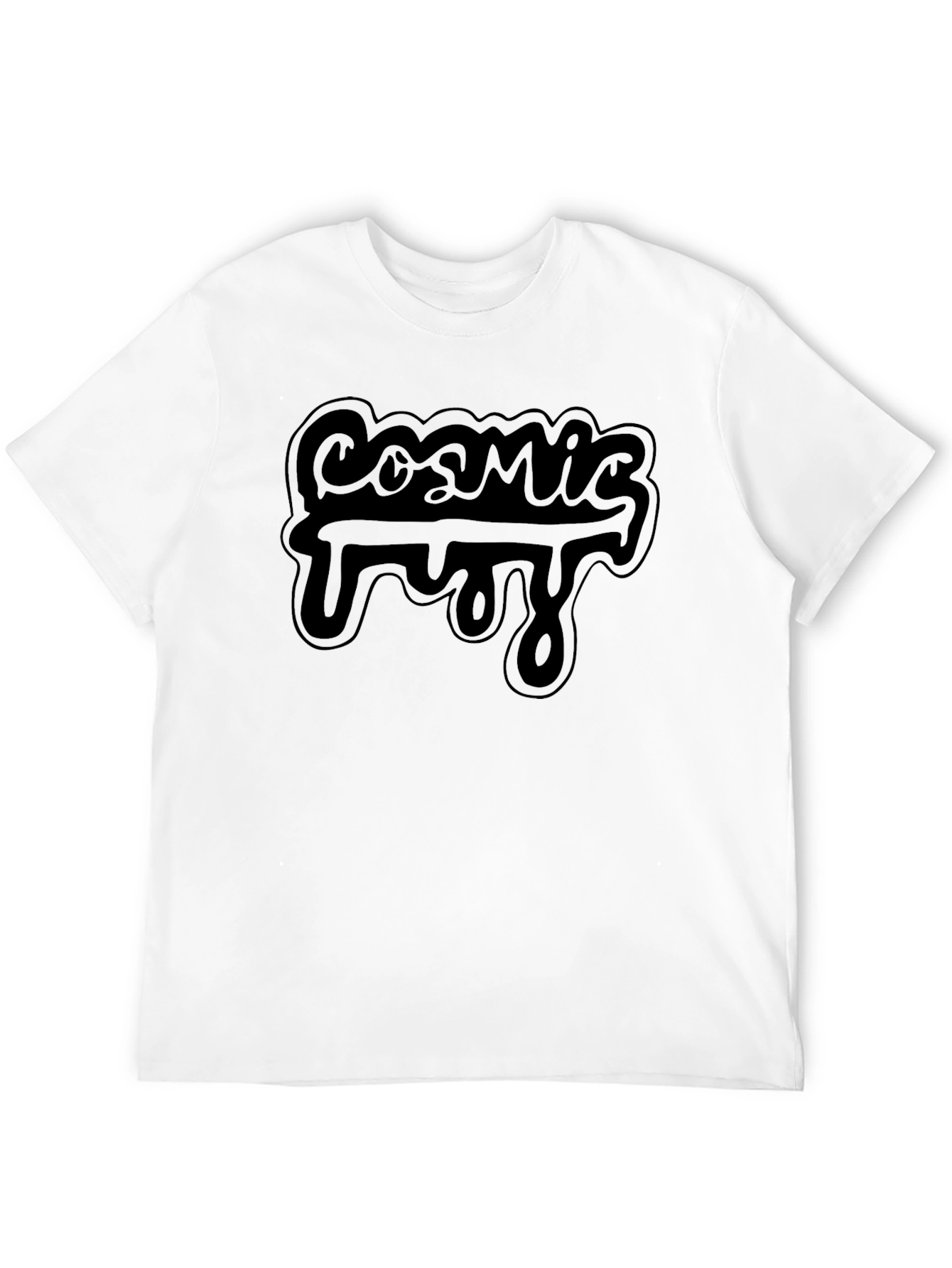 Cosmic Fuzz Graphic T-Shirt - Mens Black Tee