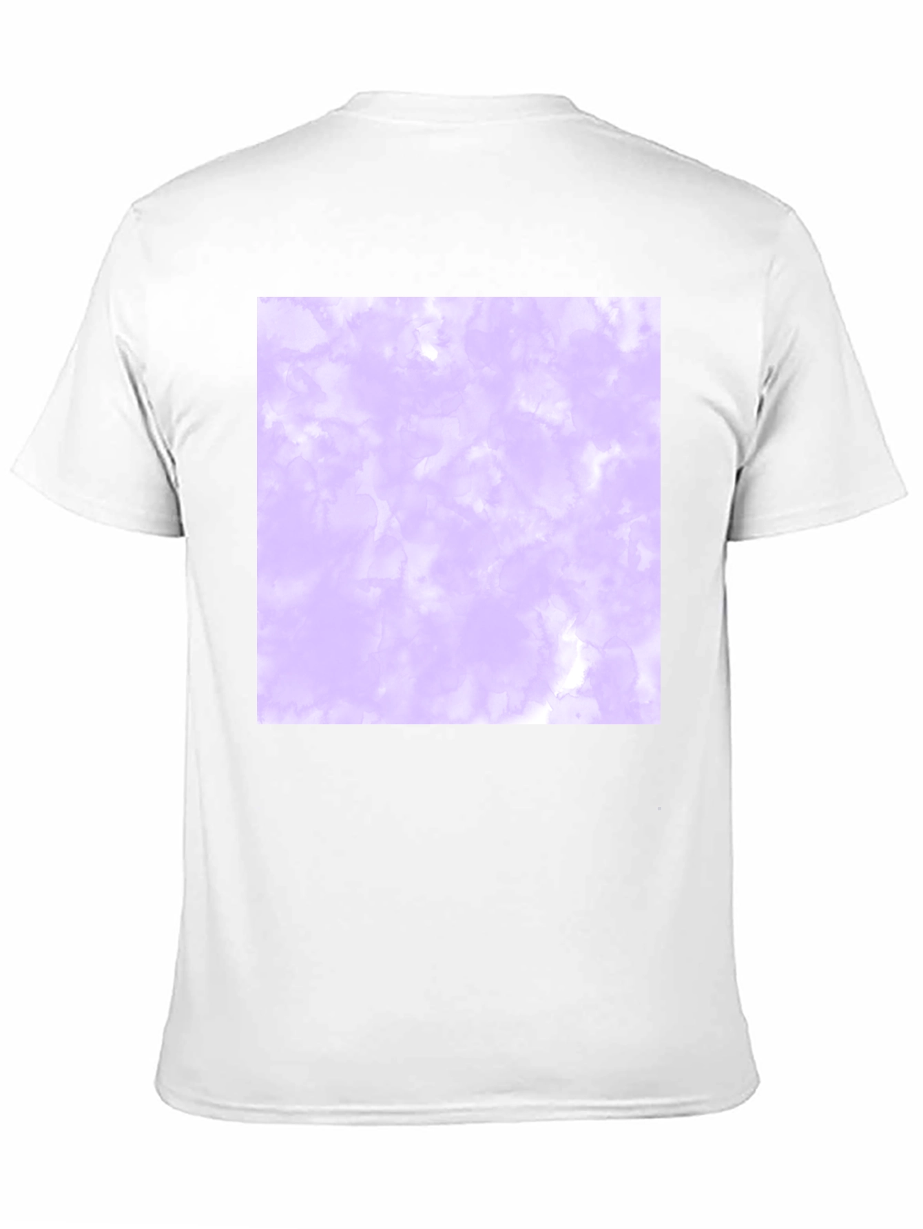 Mens Black T-Shirt with Abstract Purple Design