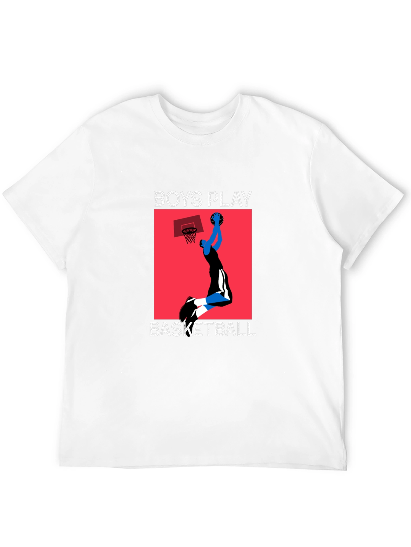 Boys Play Basketball Graphic T-Shirt