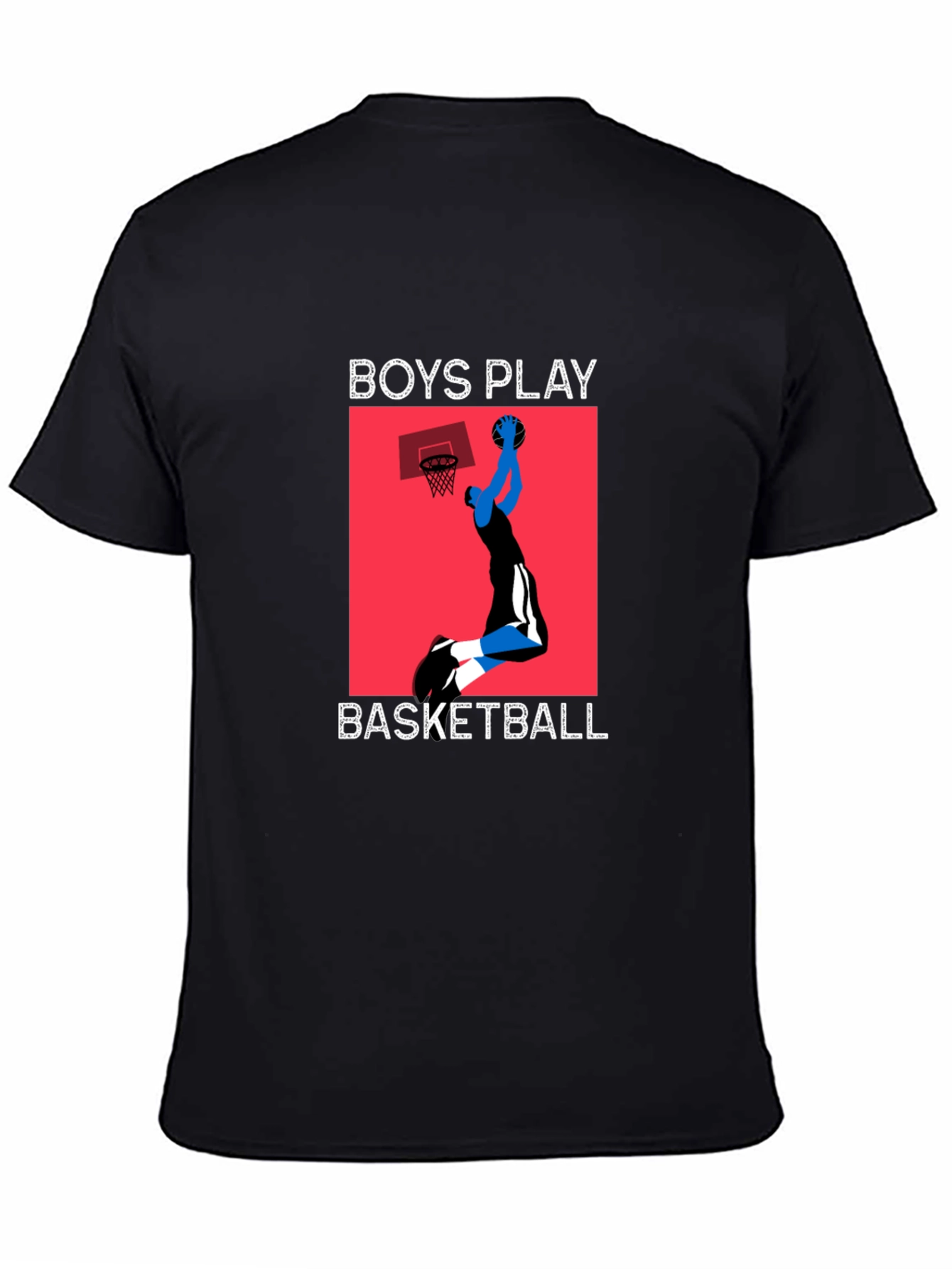 Boys Play Basketball Graphic T-Shirt