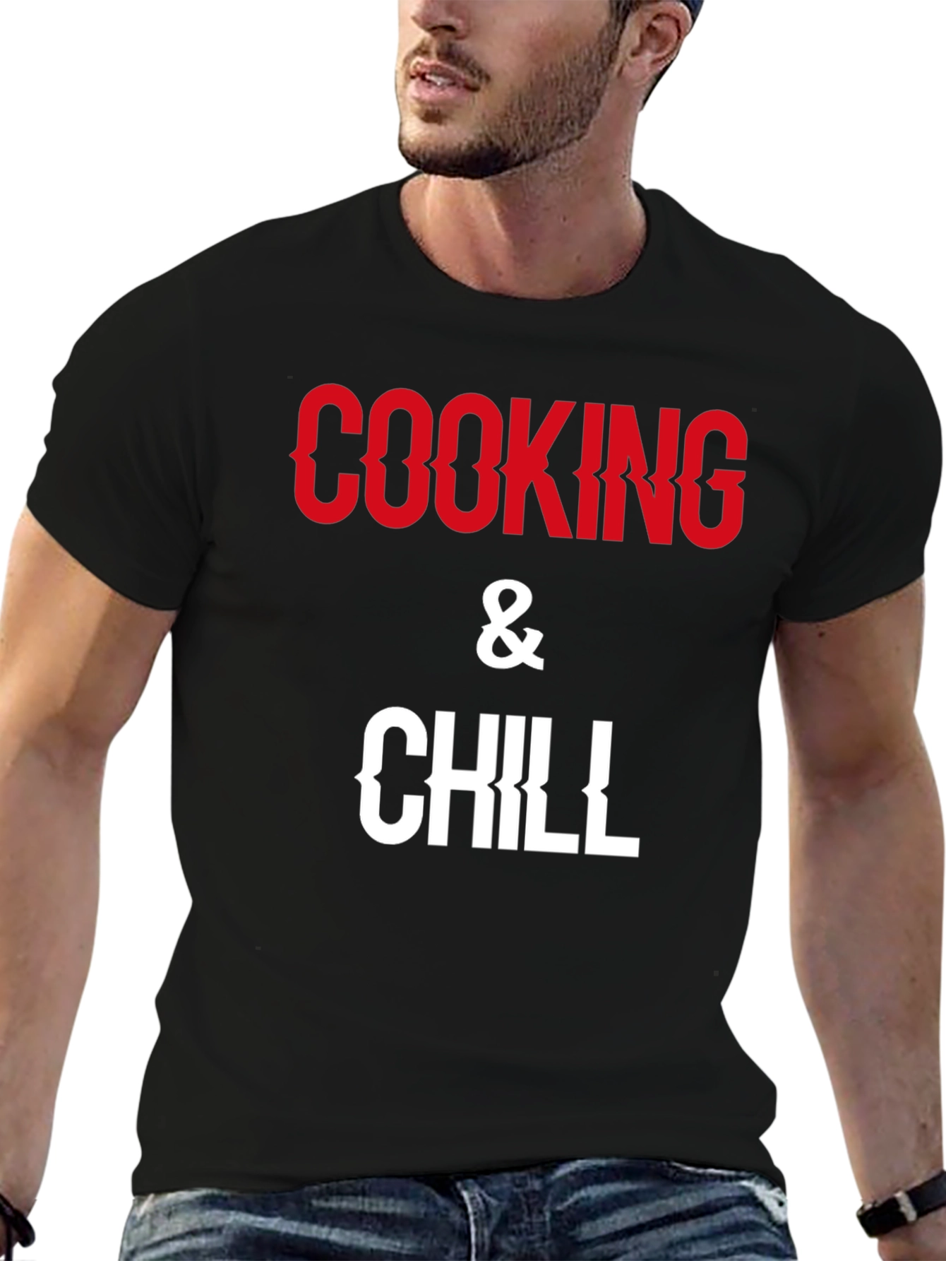 Cooking & Chill Graphic Tee - Black