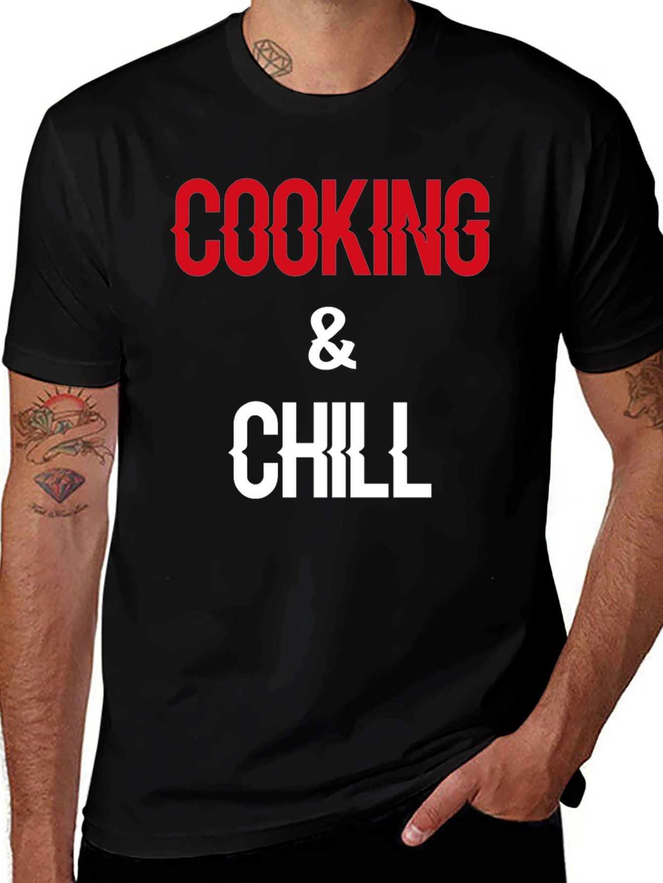 Cooking & Chill Graphic Tee - Black