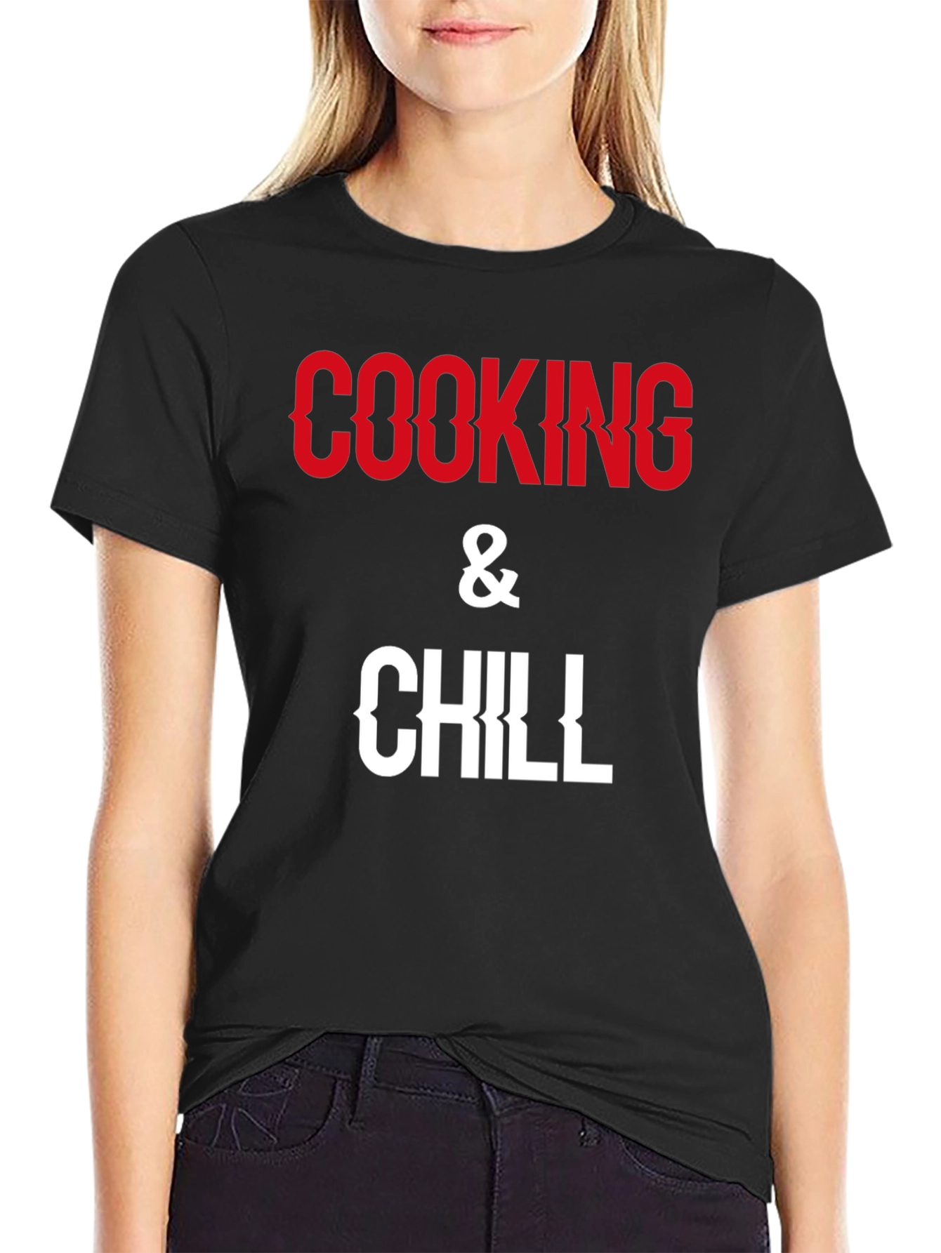Cooking & Chill Graphic Tee - Black