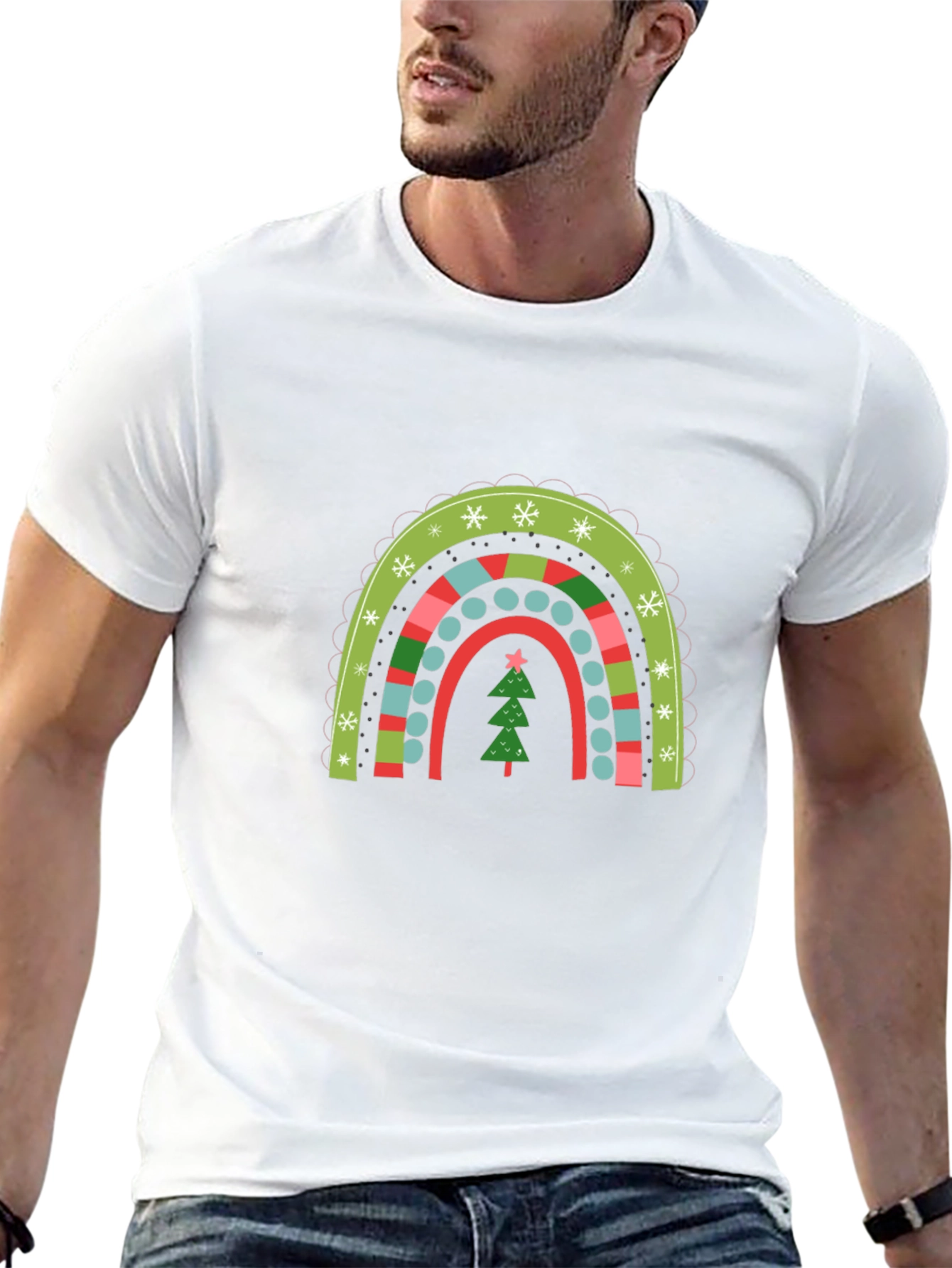 Festive Christmas Rainbow T-Shirt
