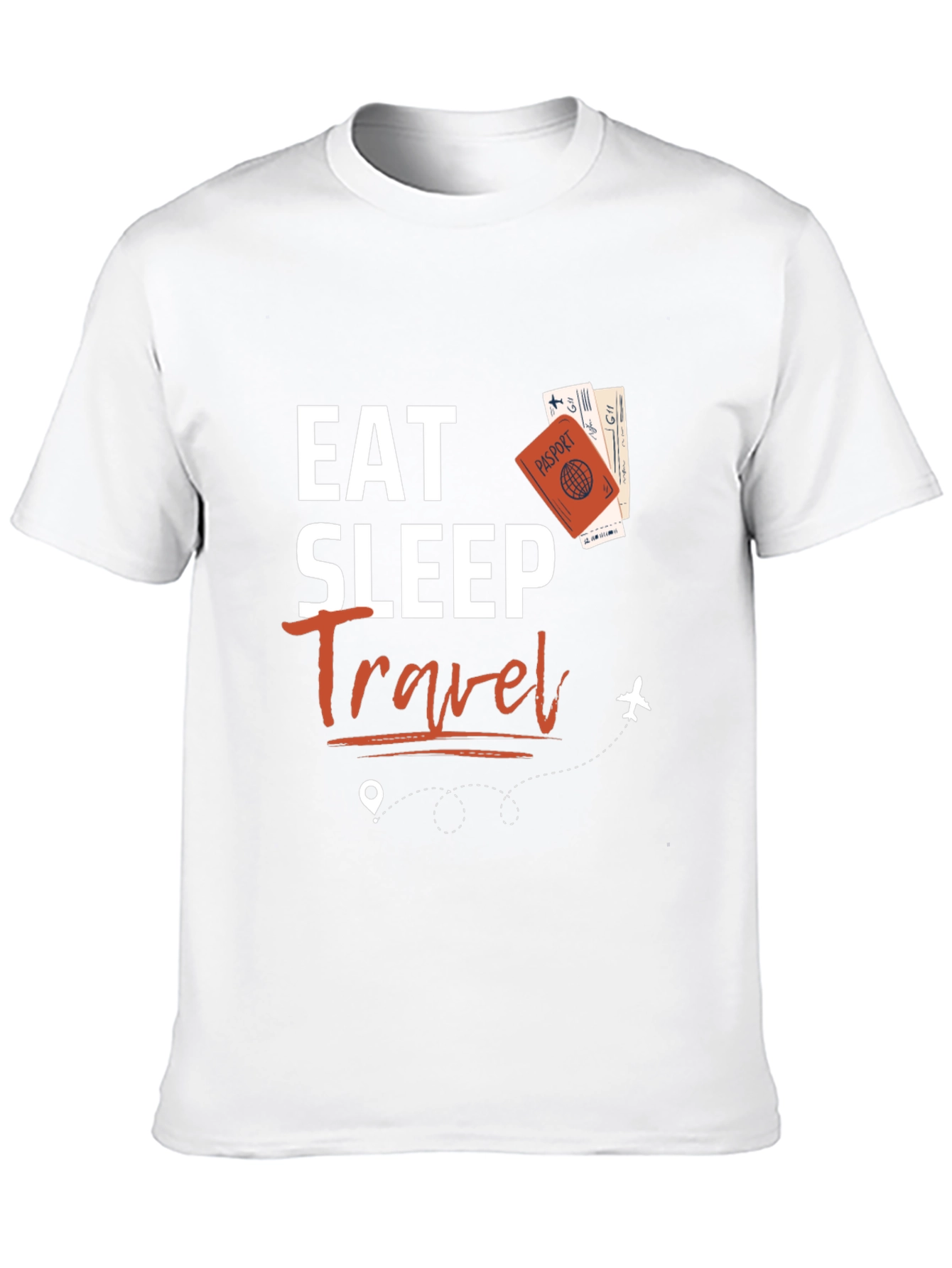 Eat Sleep Travel Black Graphic Tee