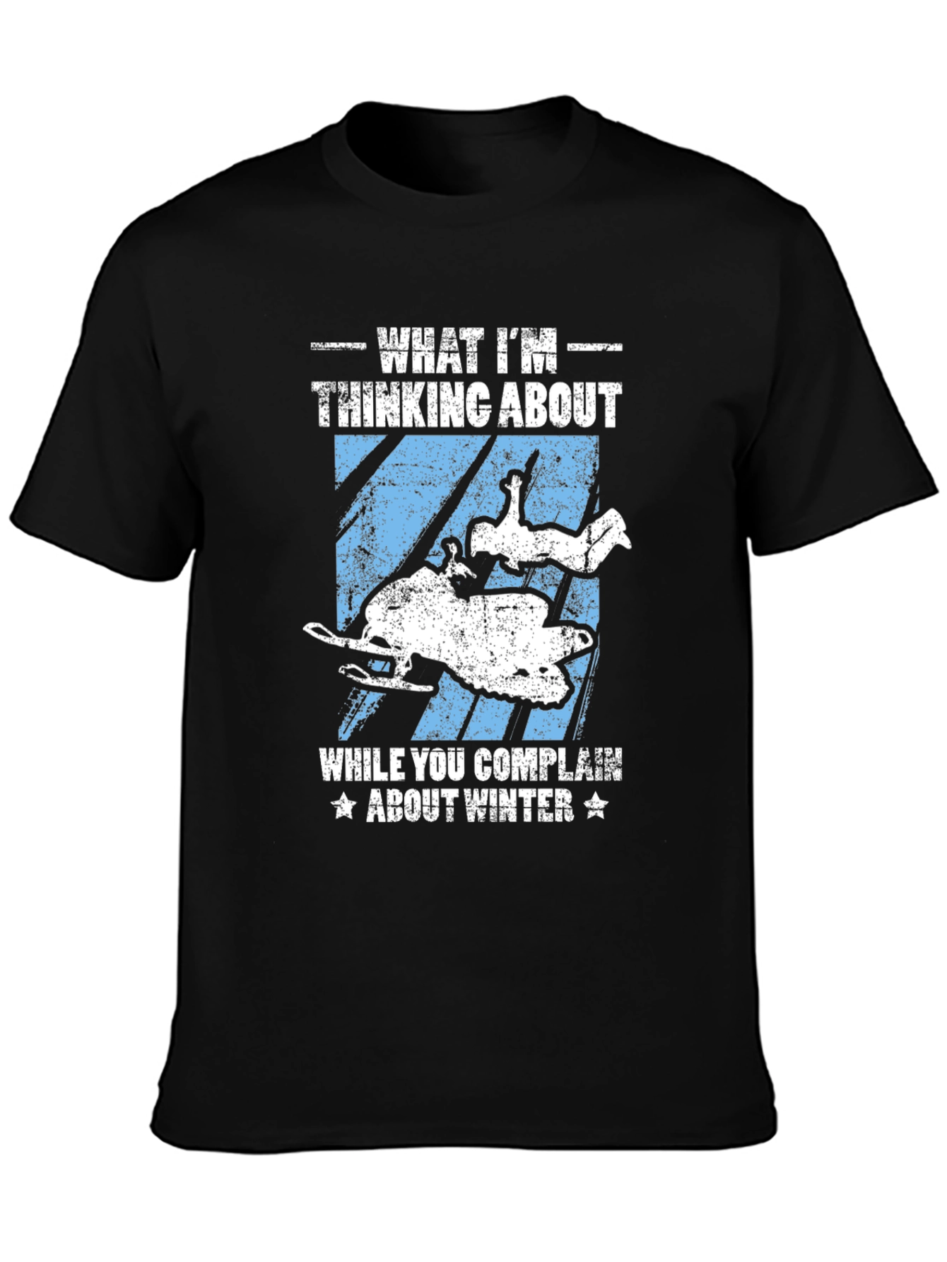 Winter Snowmobile T-Shirt - What Im Thinking About