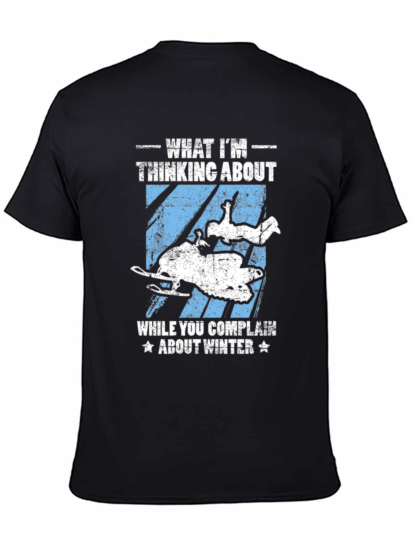 Winter Snowmobile T-Shirt - What Im Thinking About
