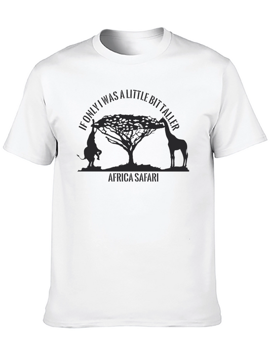 Africa Safari Giraffe T-Shirt - If Only I Was A Little Bit Taller