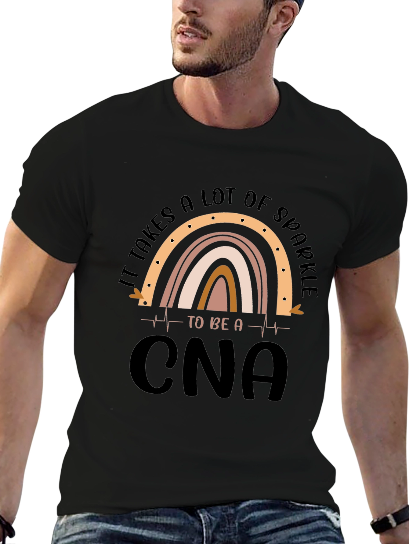Sparkle CNA Graphic Tee - Certified Nursing Assistant Apparel