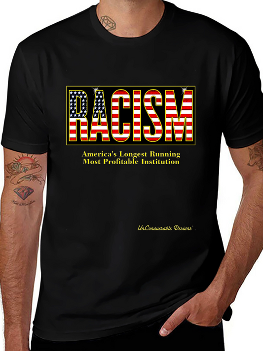 Racism USA Flag Graphic T-Shirt