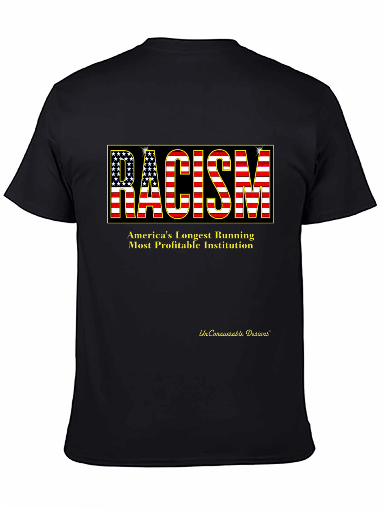 Racism USA Flag Graphic T-Shirt