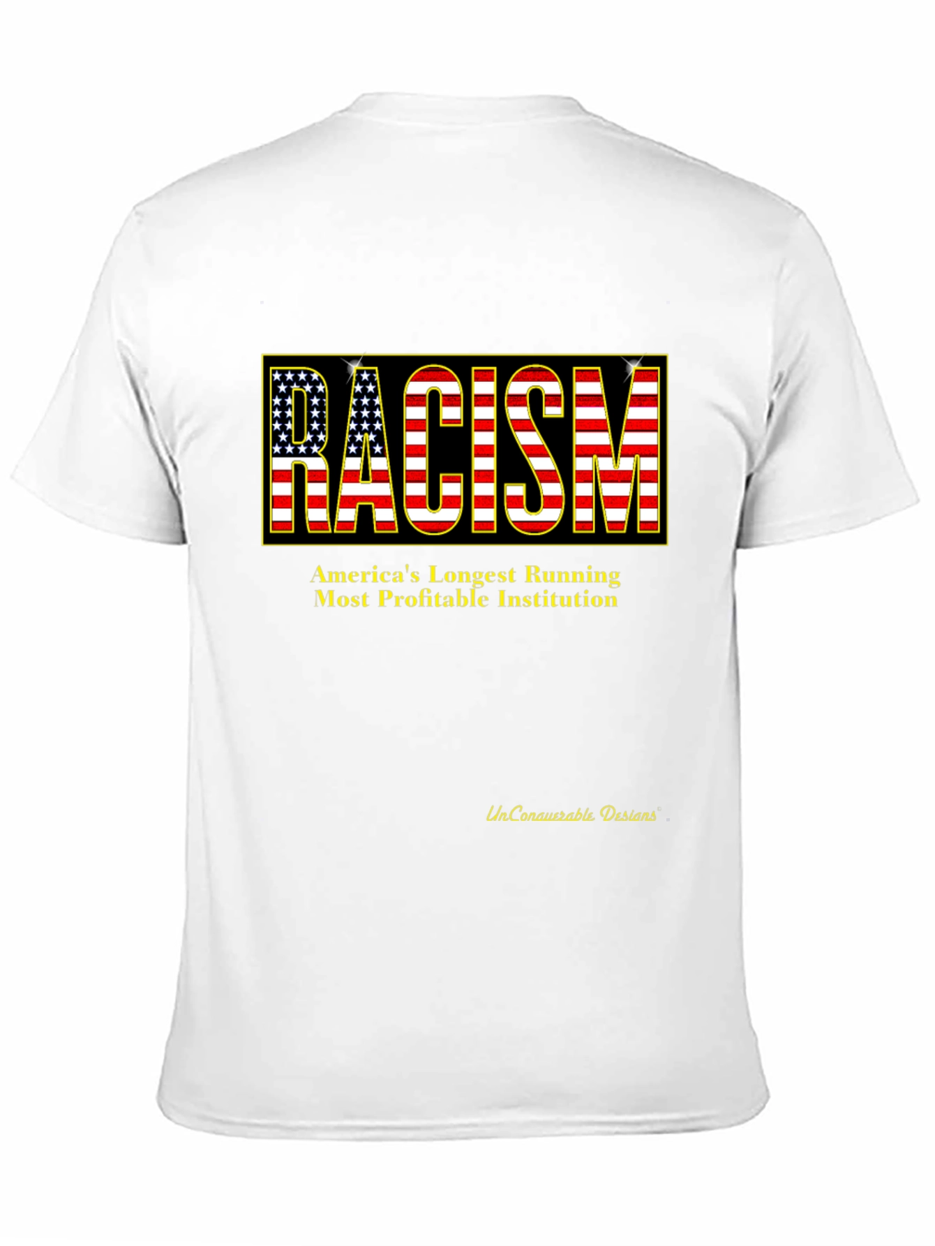 Racism USA Flag Graphic T-Shirt