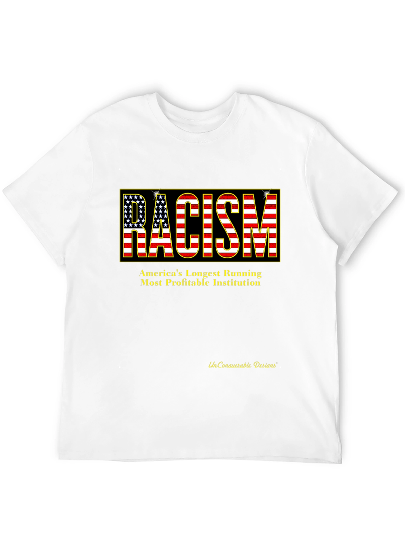 Racism USA Flag Graphic T-Shirt