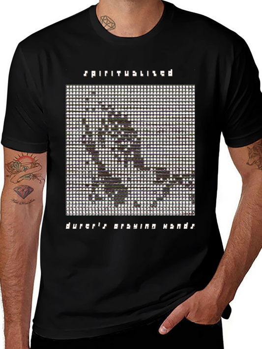 Spiritualized Durers Praying Hands Black T-Shirt