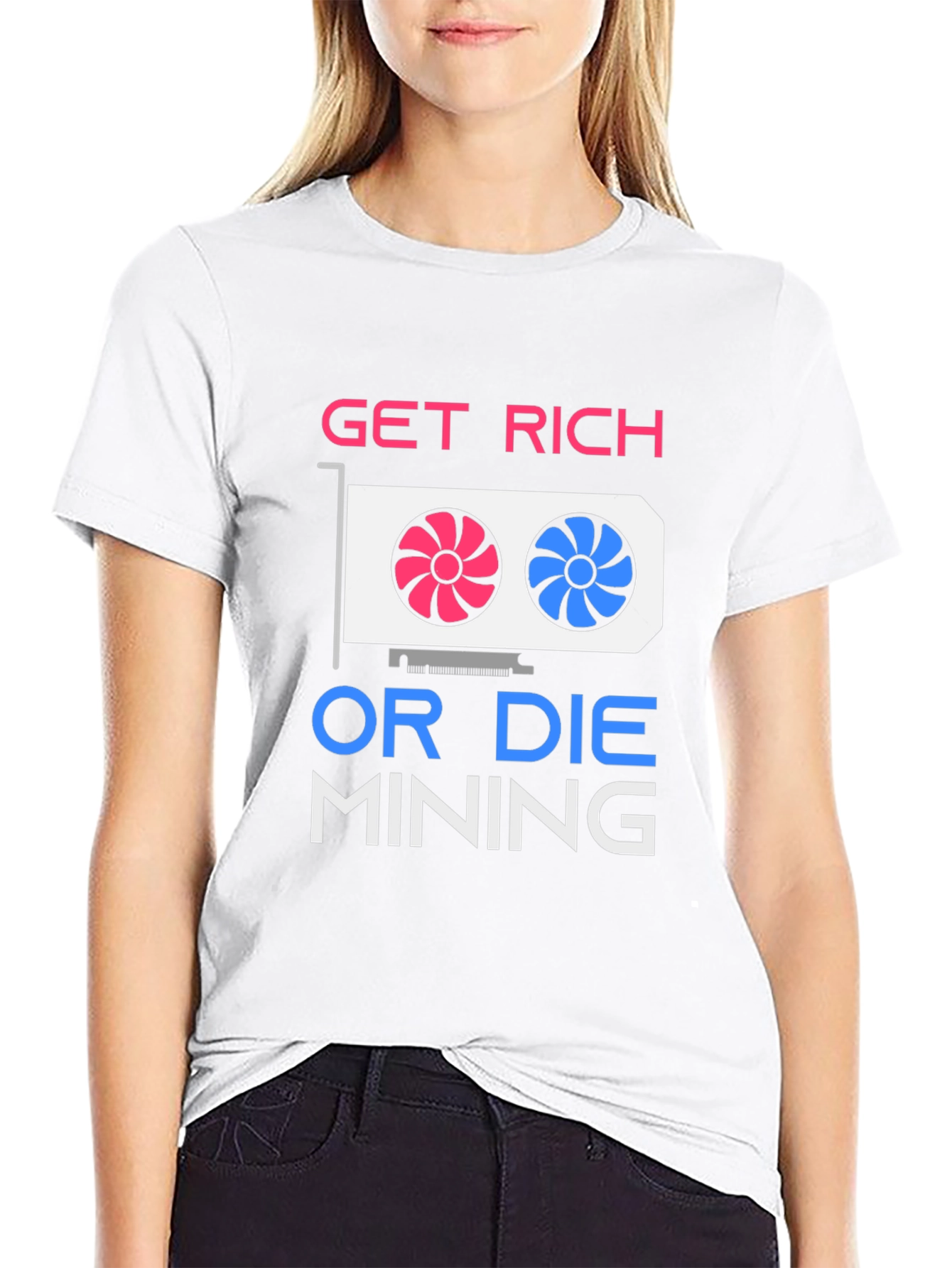 Get Rich Mining Graphic T-Shirt