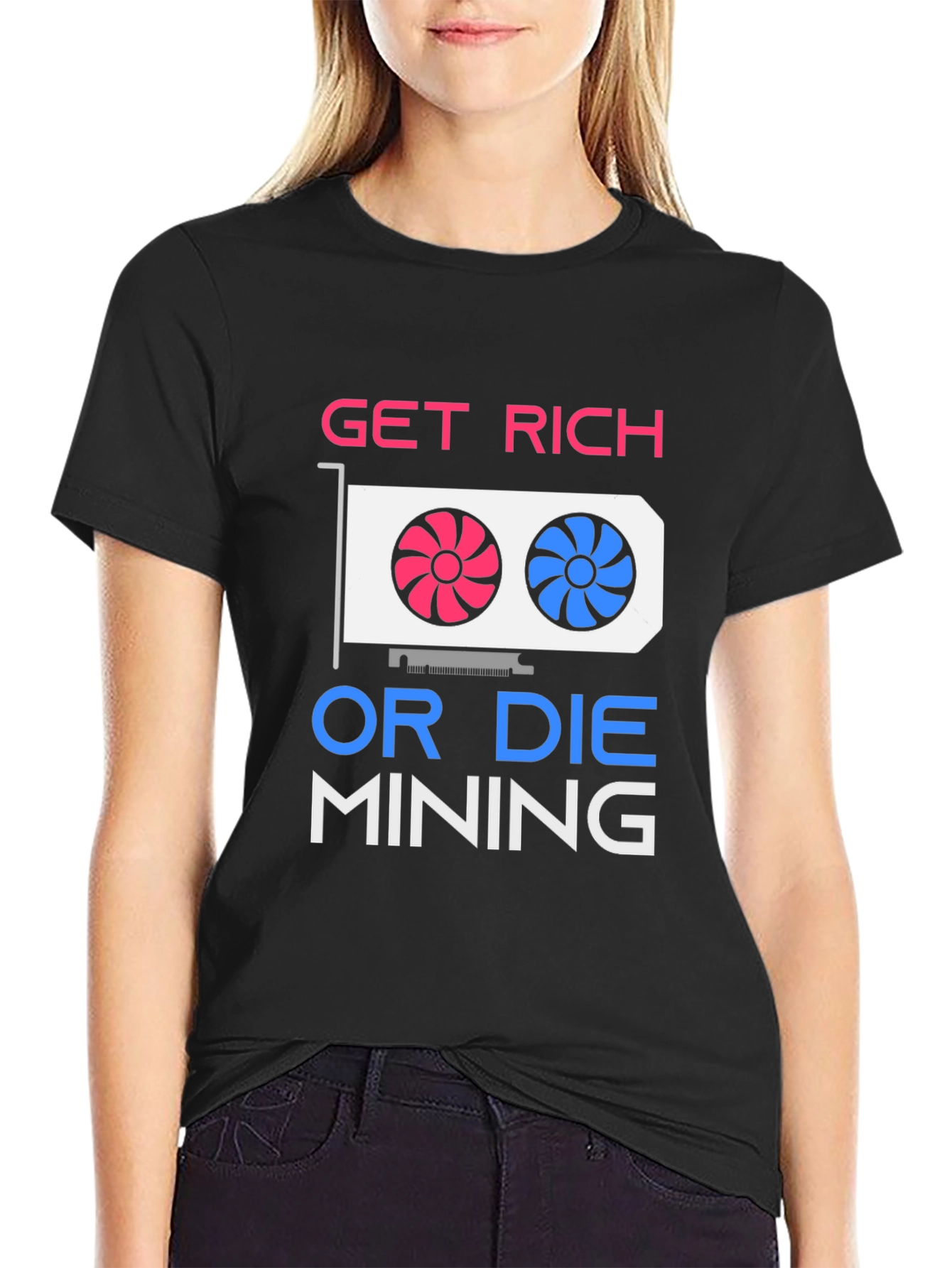 Get Rich Mining Graphic T-Shirt