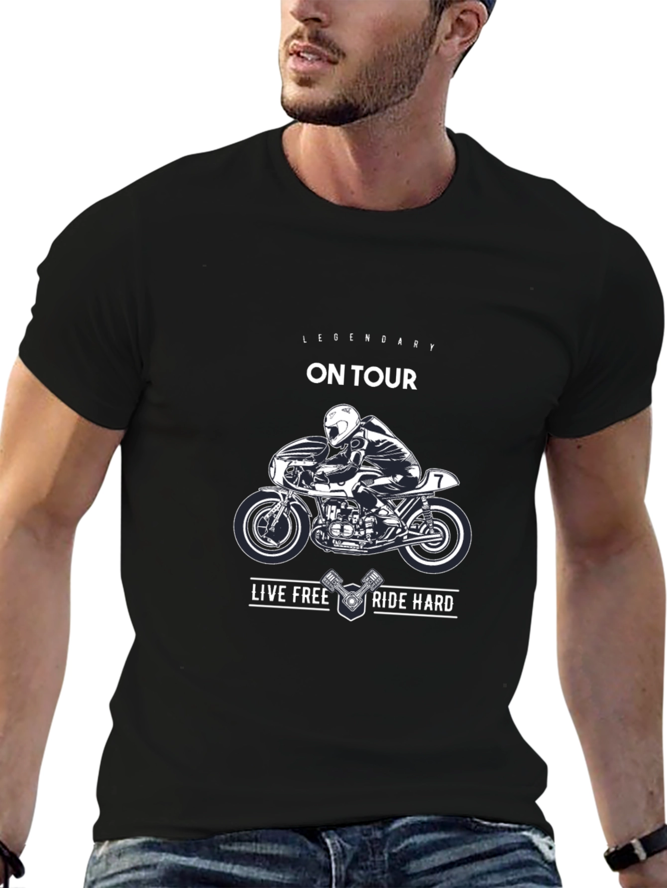 Legendary On Tour Motorcycle Graphic T-Shirt