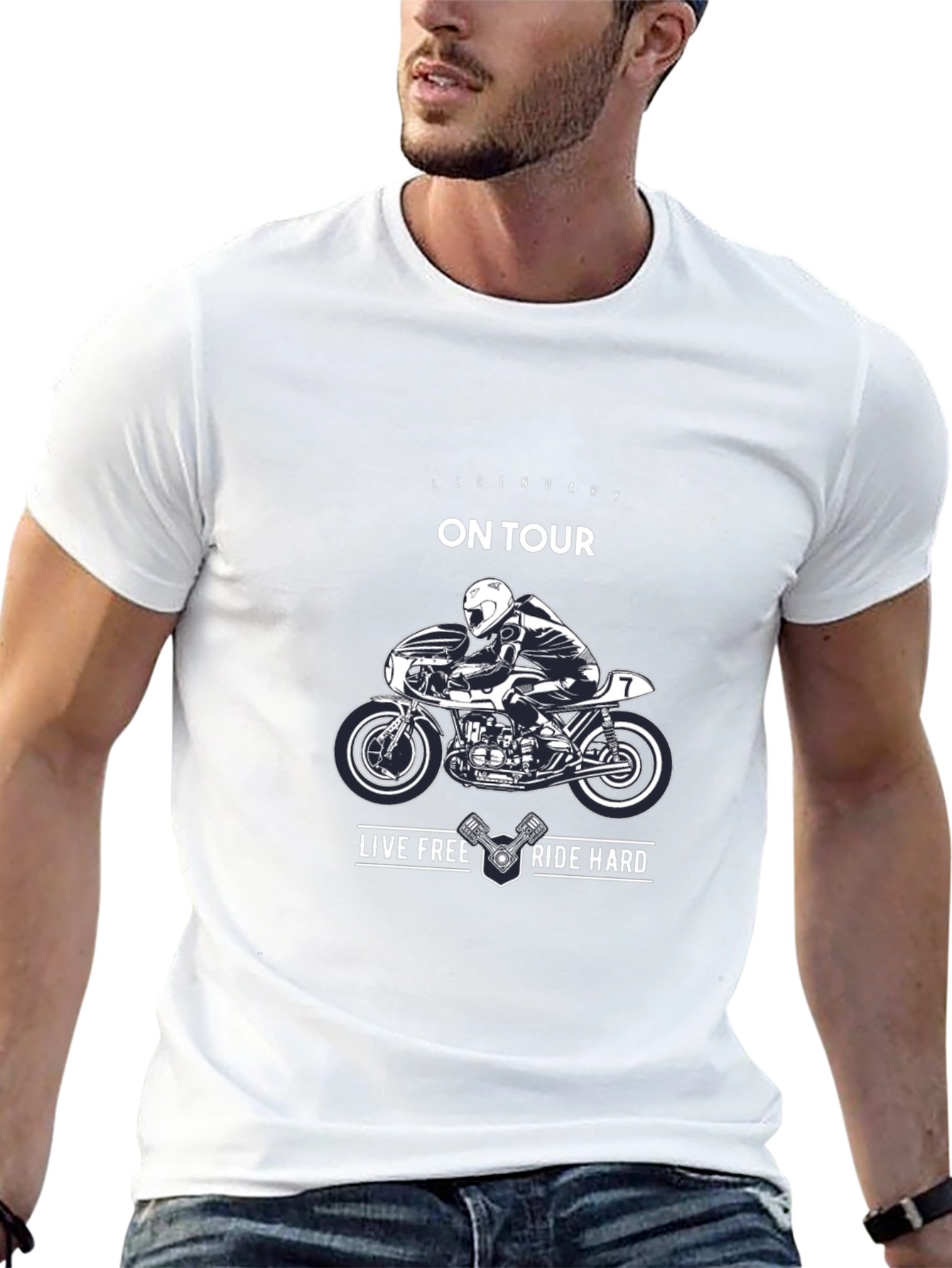 Legendary On Tour Motorcycle Graphic T-Shirt
