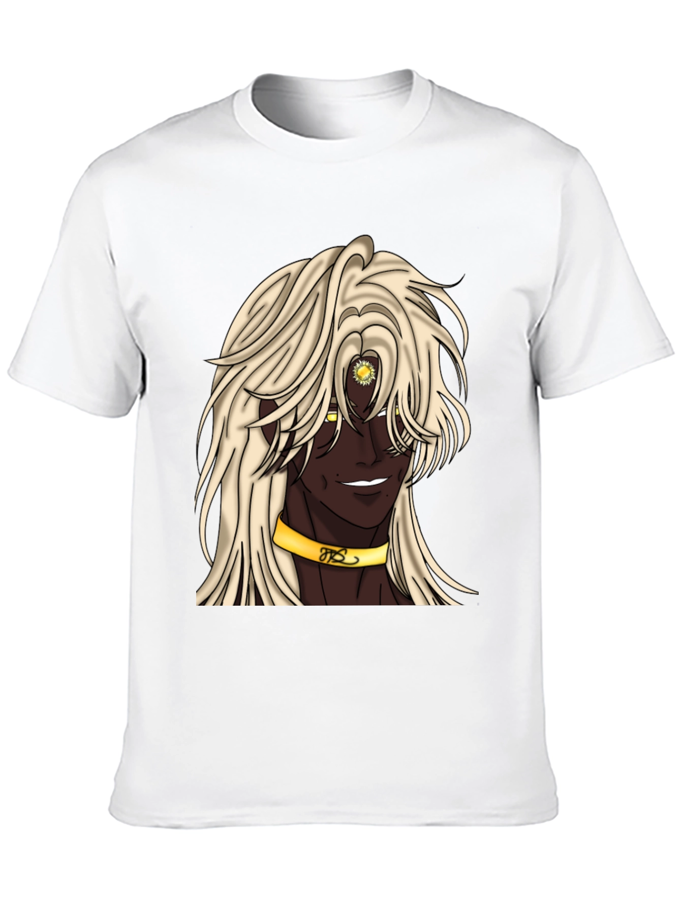 Anime Character Graphic Tee - Black