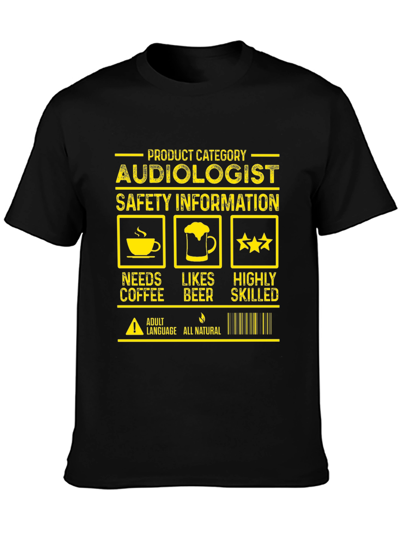 Audiologist Needs Coffee Likes Beer Highly Skilled T-Shirt