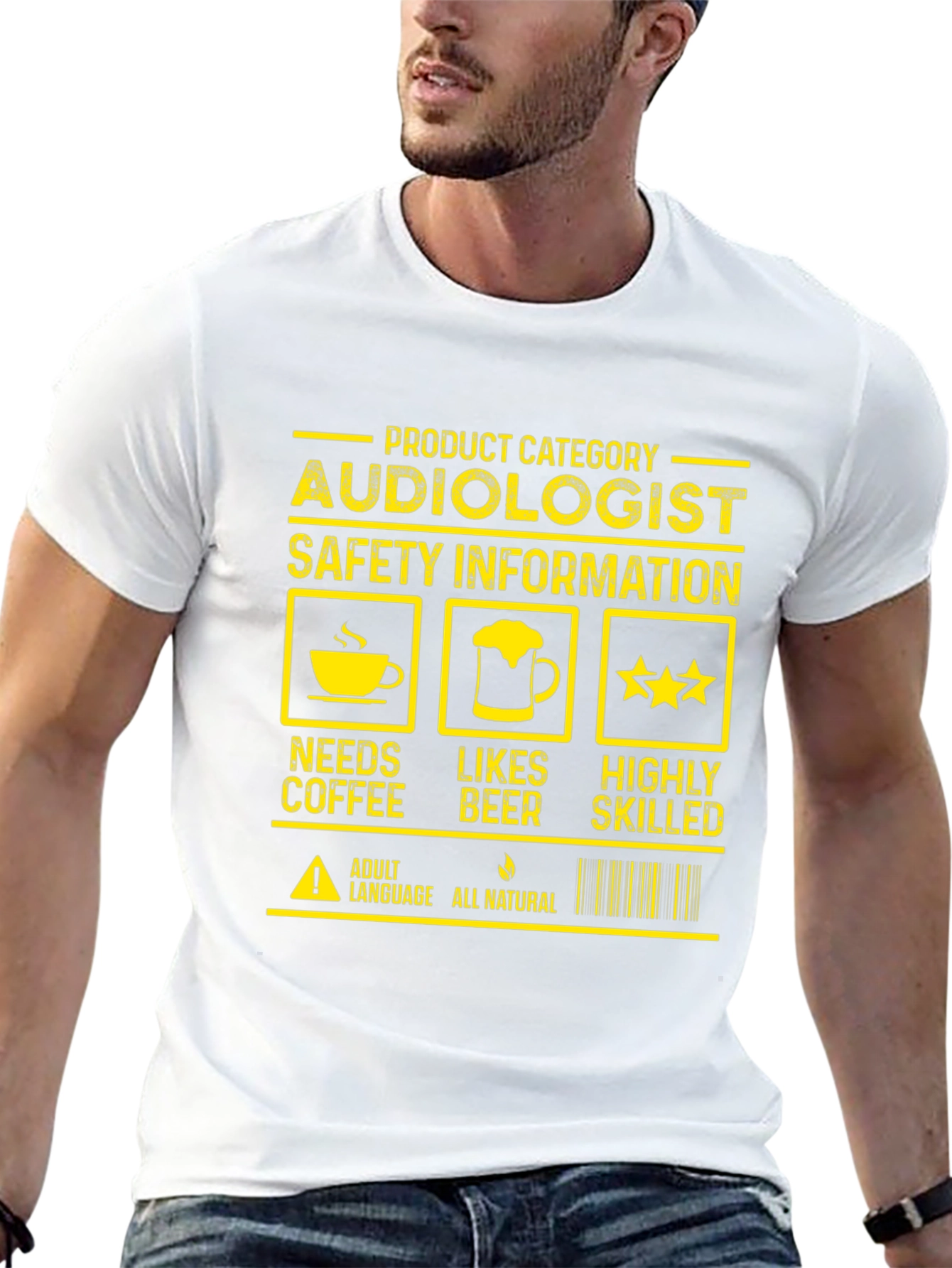 Audiologist Needs Coffee Likes Beer Highly Skilled T-Shirt