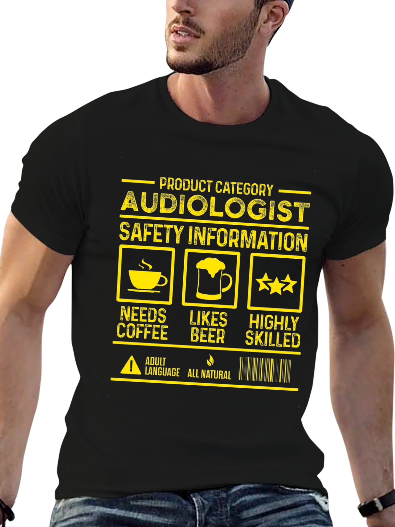 Audiologist Needs Coffee Likes Beer Highly Skilled T-Shirt