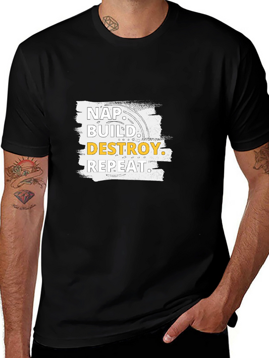 Nap Build Destroy Repeat T-Shirt