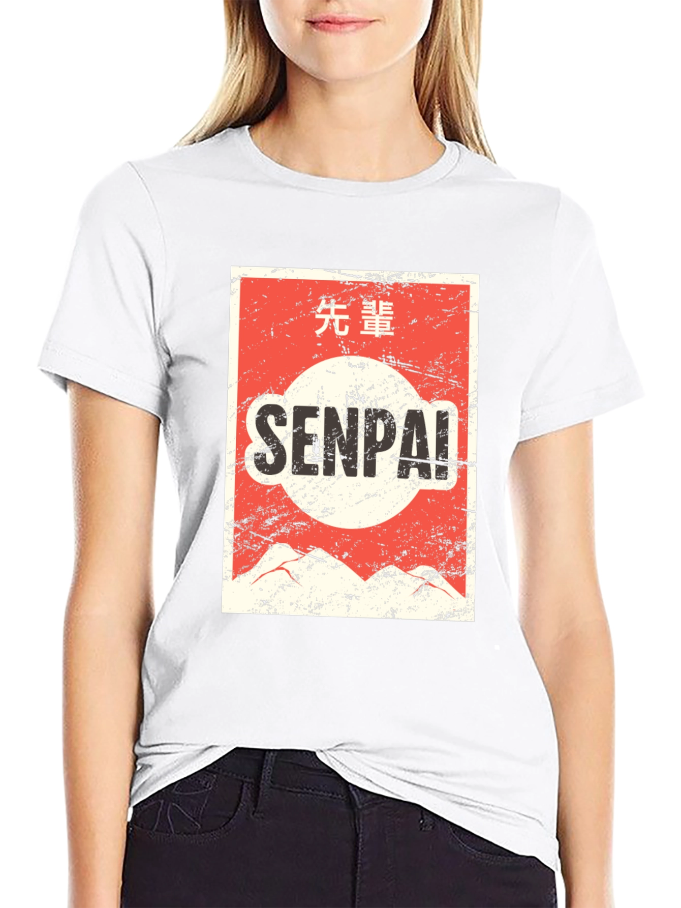 Senpai Graphic T-Shirt - Anime Style