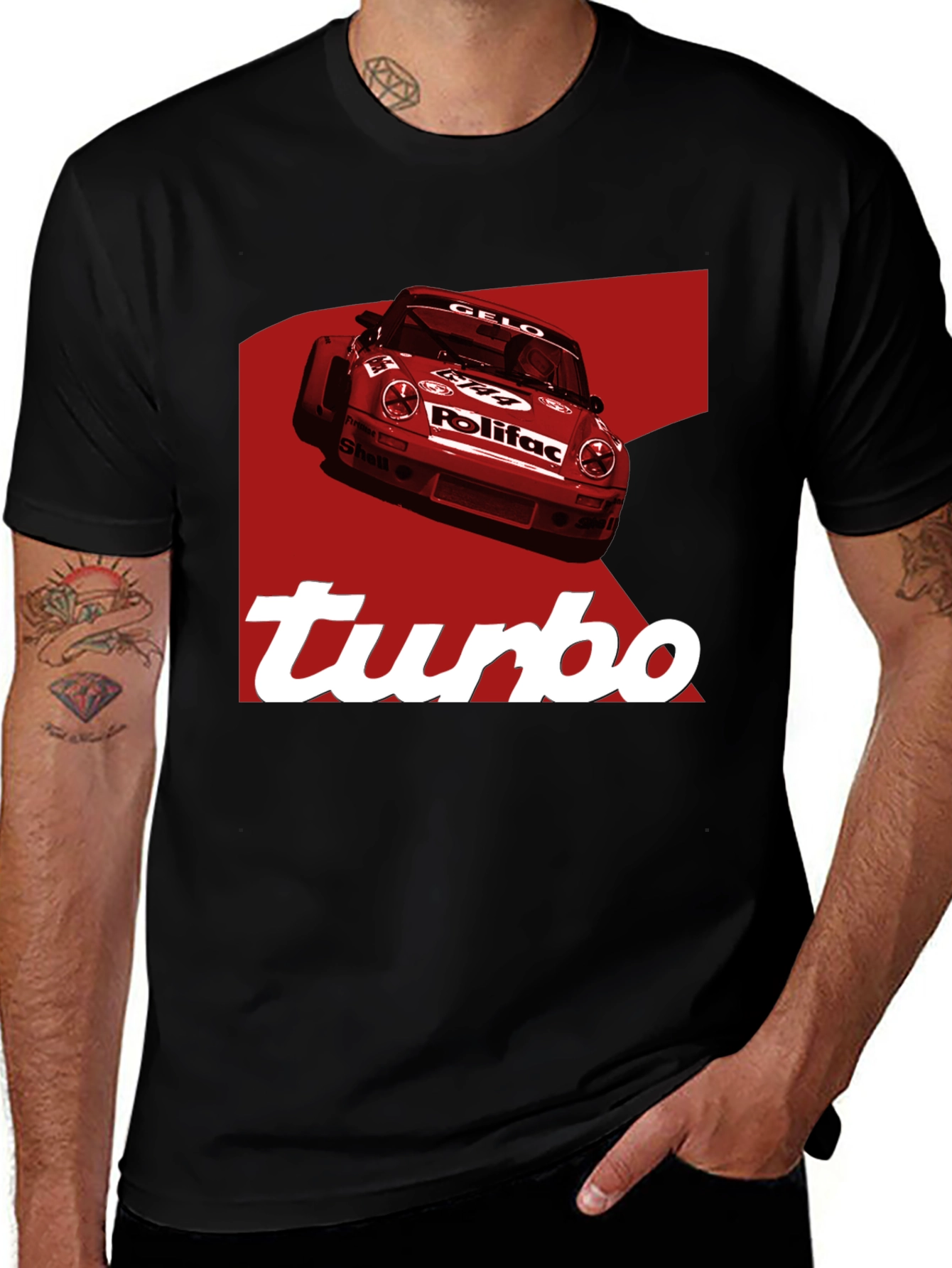 Turbo Car Graphic Tee - Black