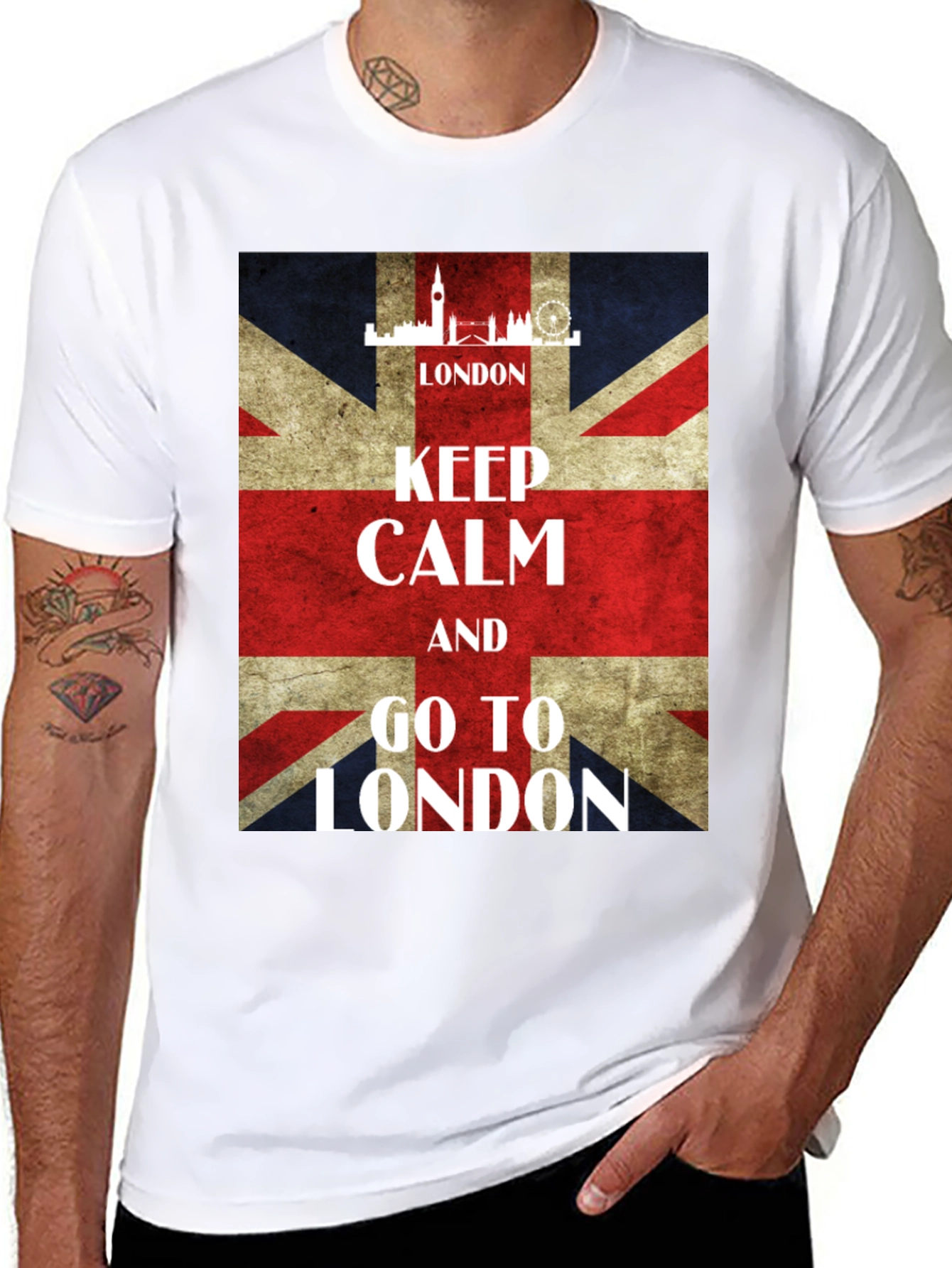 Keep Calm Go To London Graphic Tee