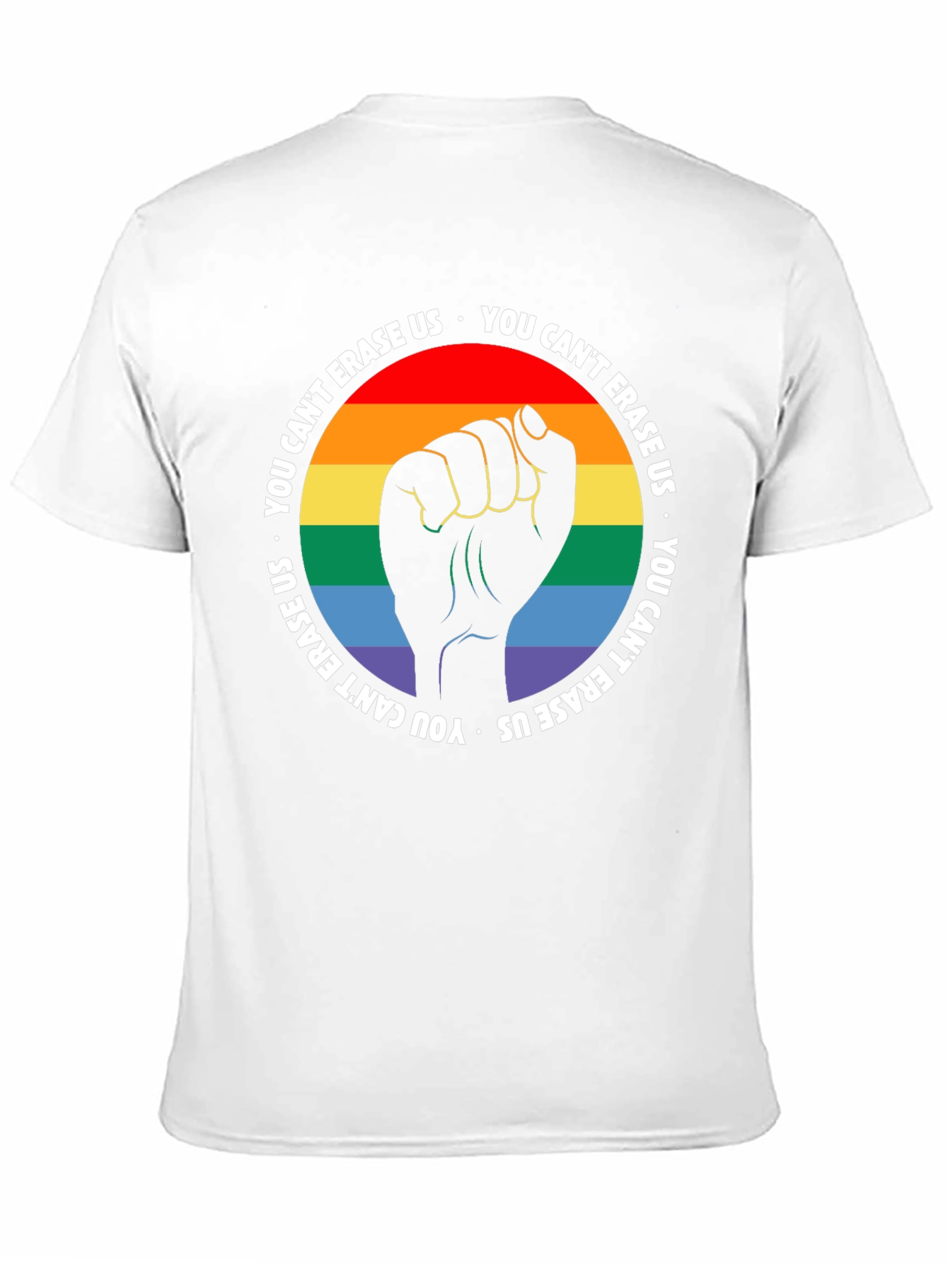Pride Fist T-Shirt - You Cant Erase Us