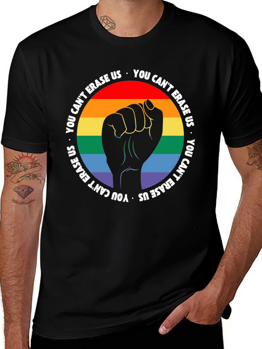 Pride Fist T-Shirt - You Cant Erase Us