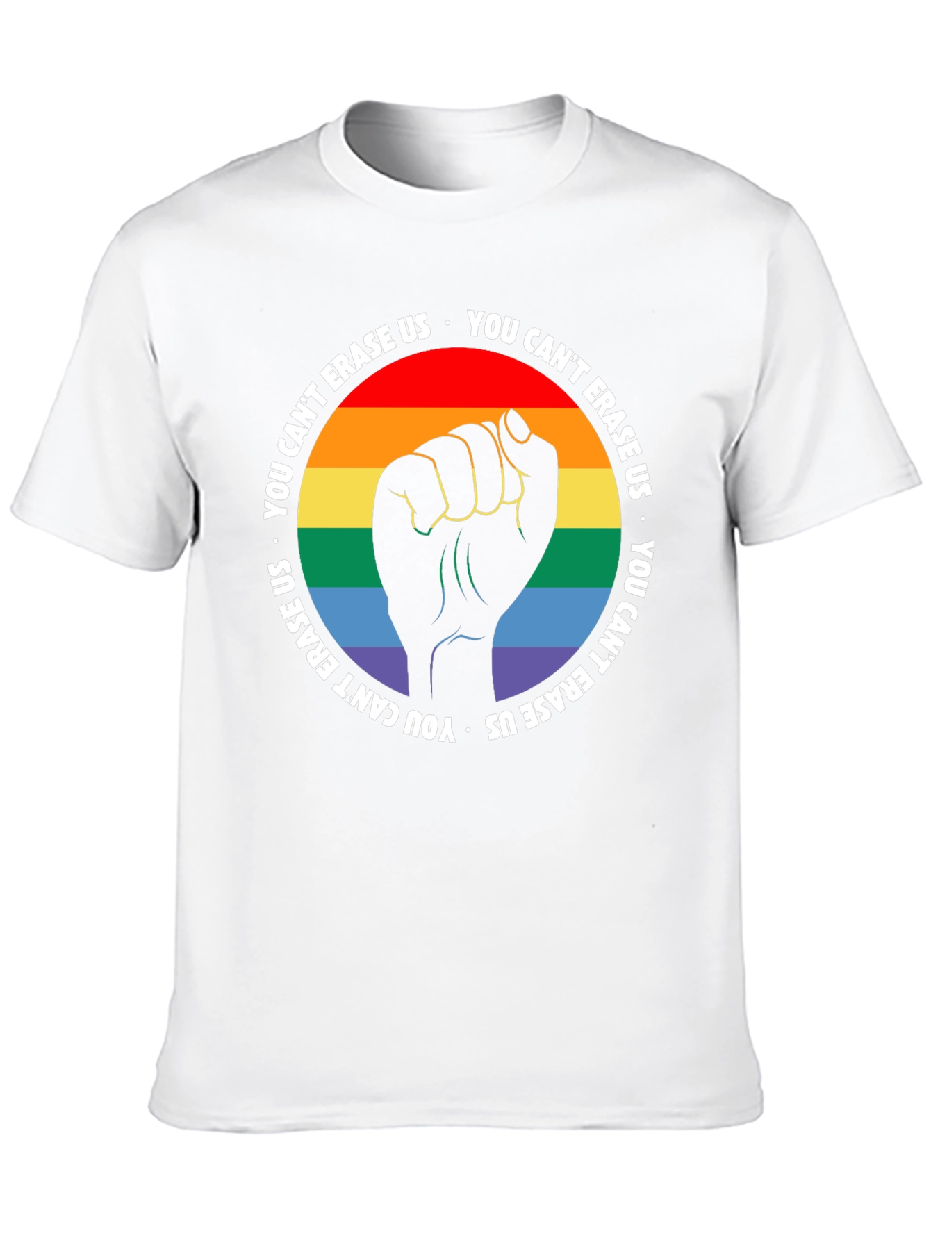 Pride Fist T-Shirt - You Cant Erase Us