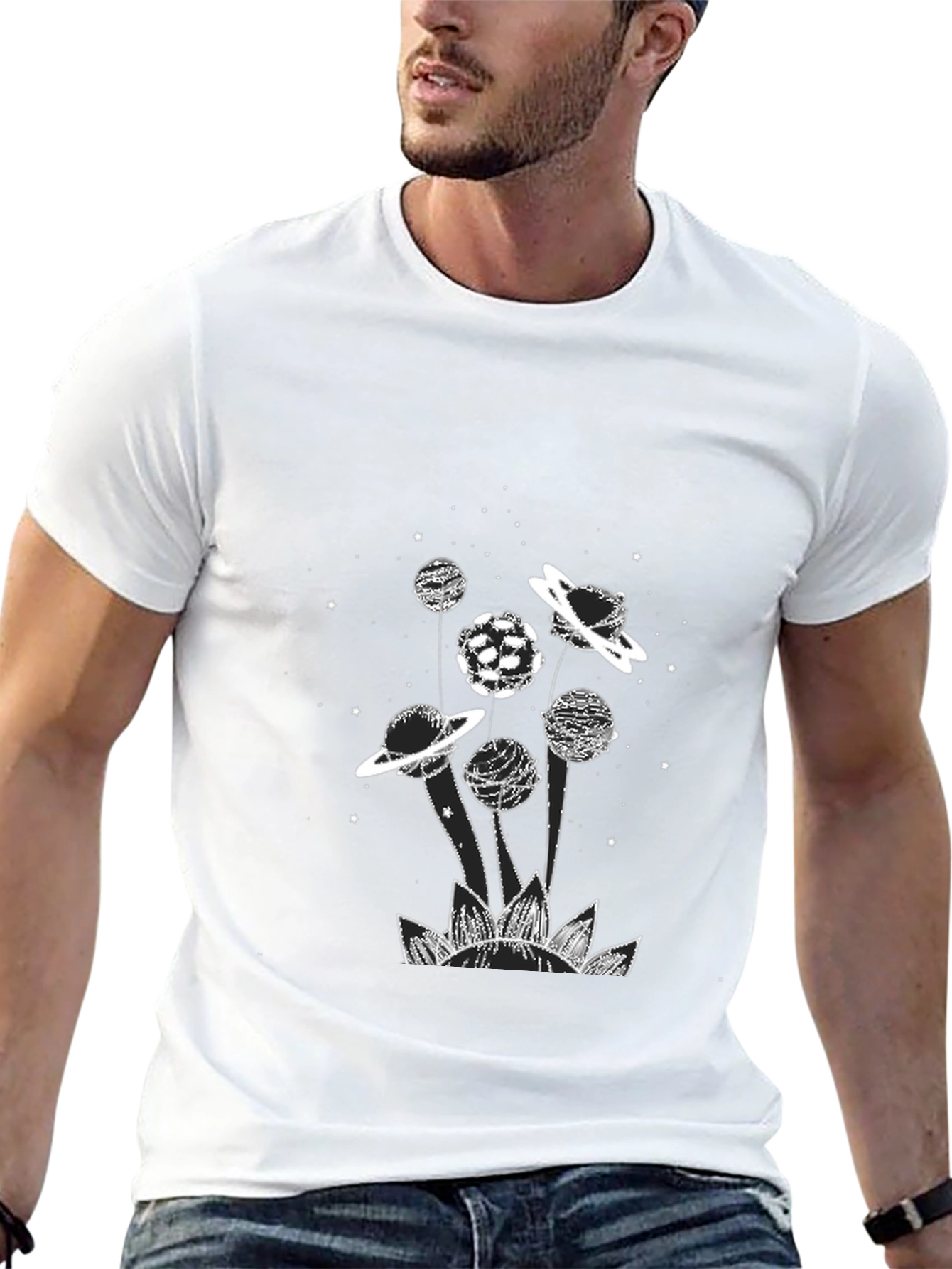 Planetary Dreams Graphic Tee - Black