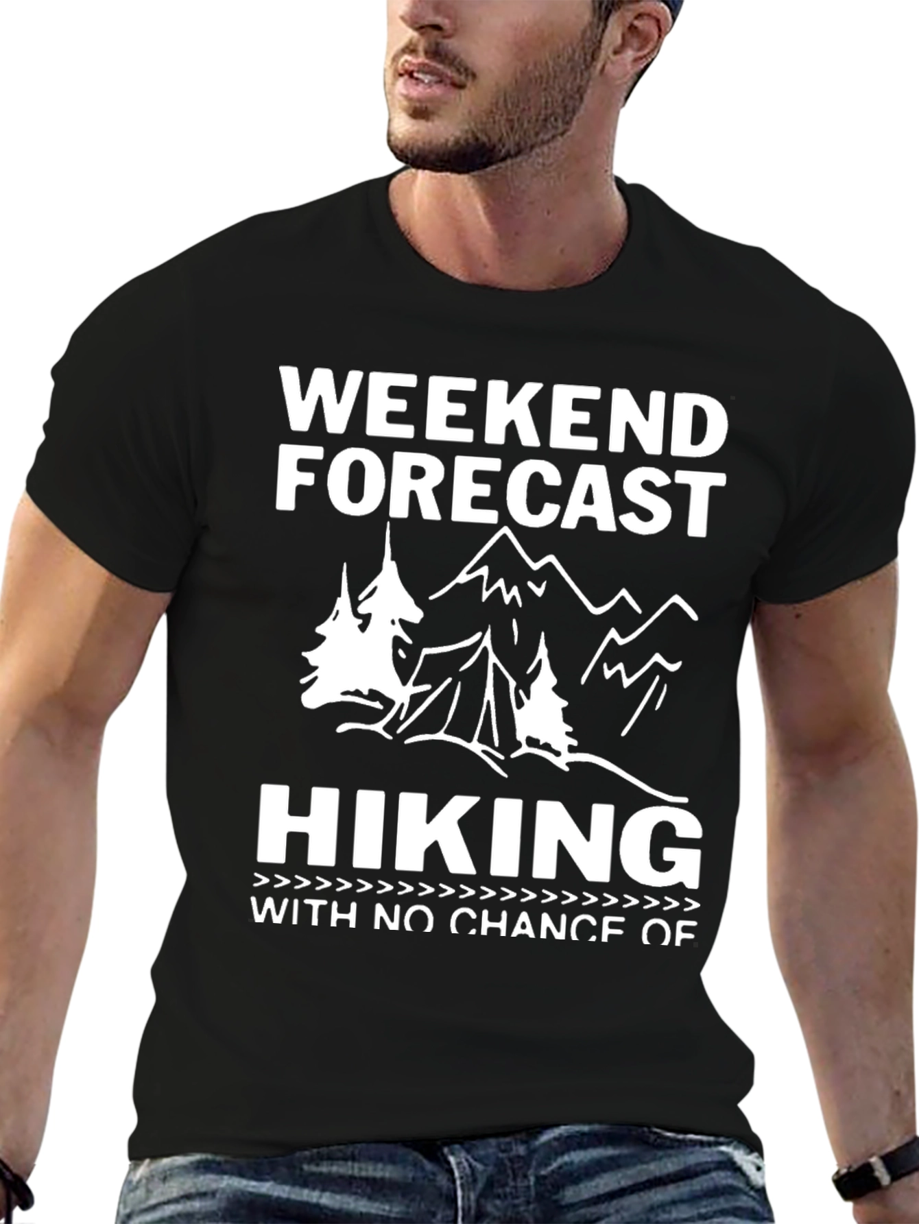 Weekend Hiking Forecast Graphic Tee