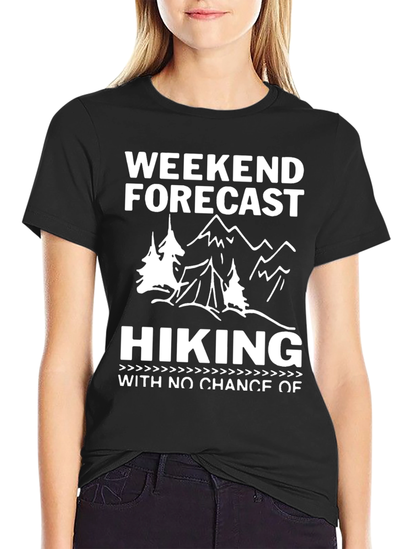 Weekend Hiking Forecast Graphic Tee