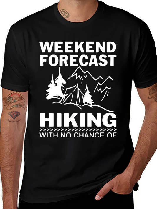 Weekend Hiking Forecast Graphic Tee