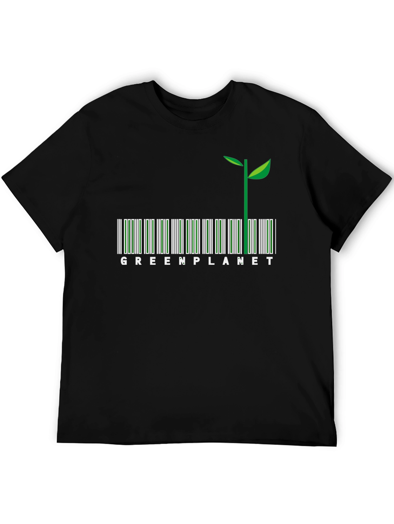 Green Planet Barcode T-Shirt