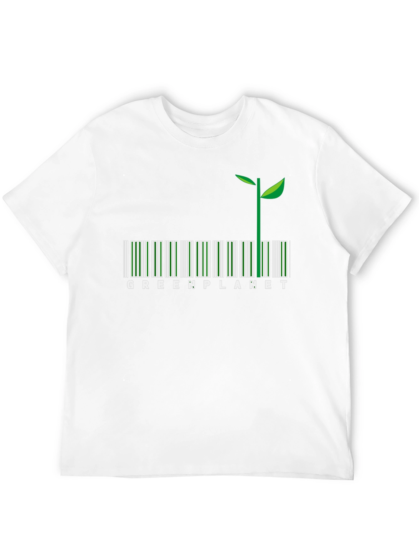 Green Planet Barcode T-Shirt