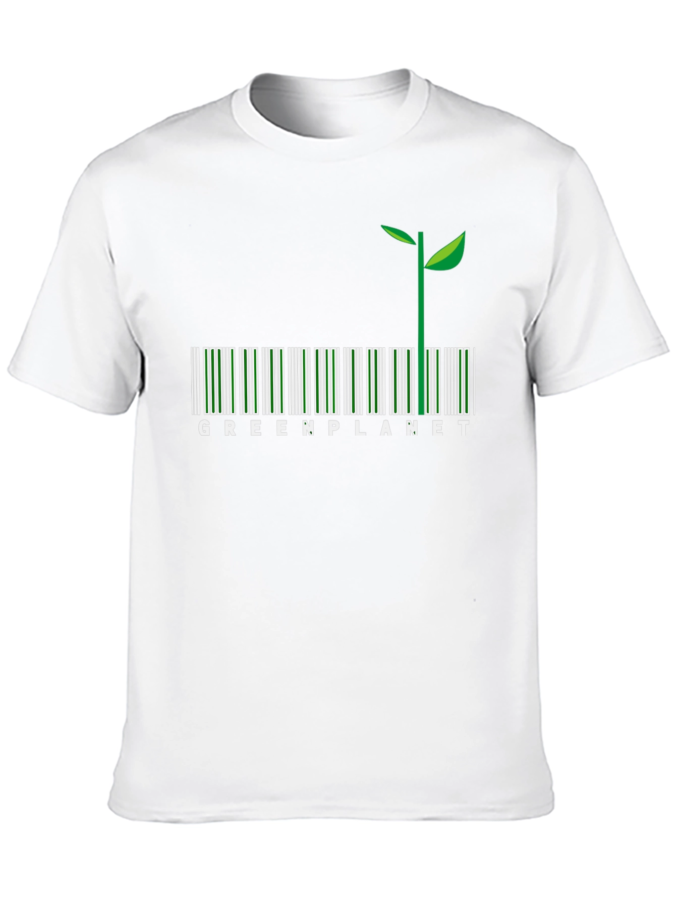 Green Planet Barcode T-Shirt