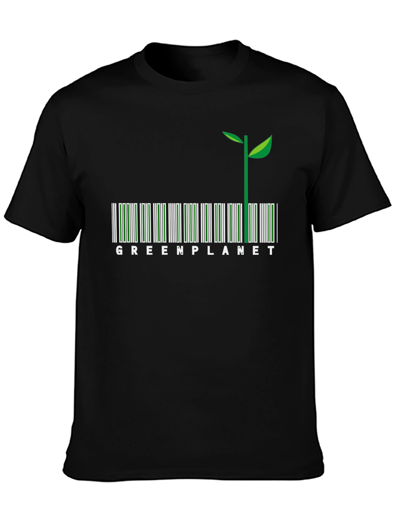 Green Planet Barcode T-Shirt