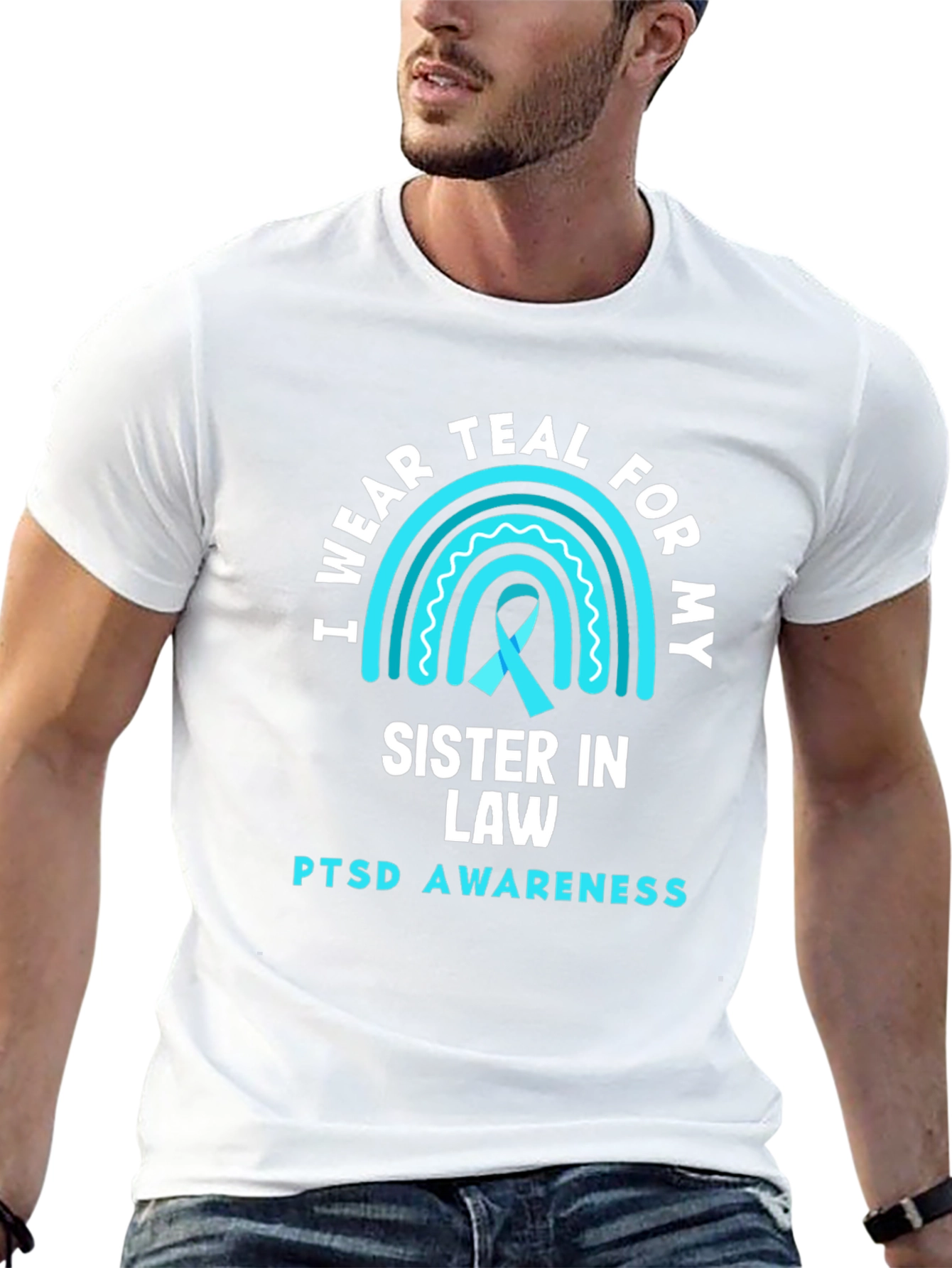 Teal Sister In Law PTSD Awareness Tee
