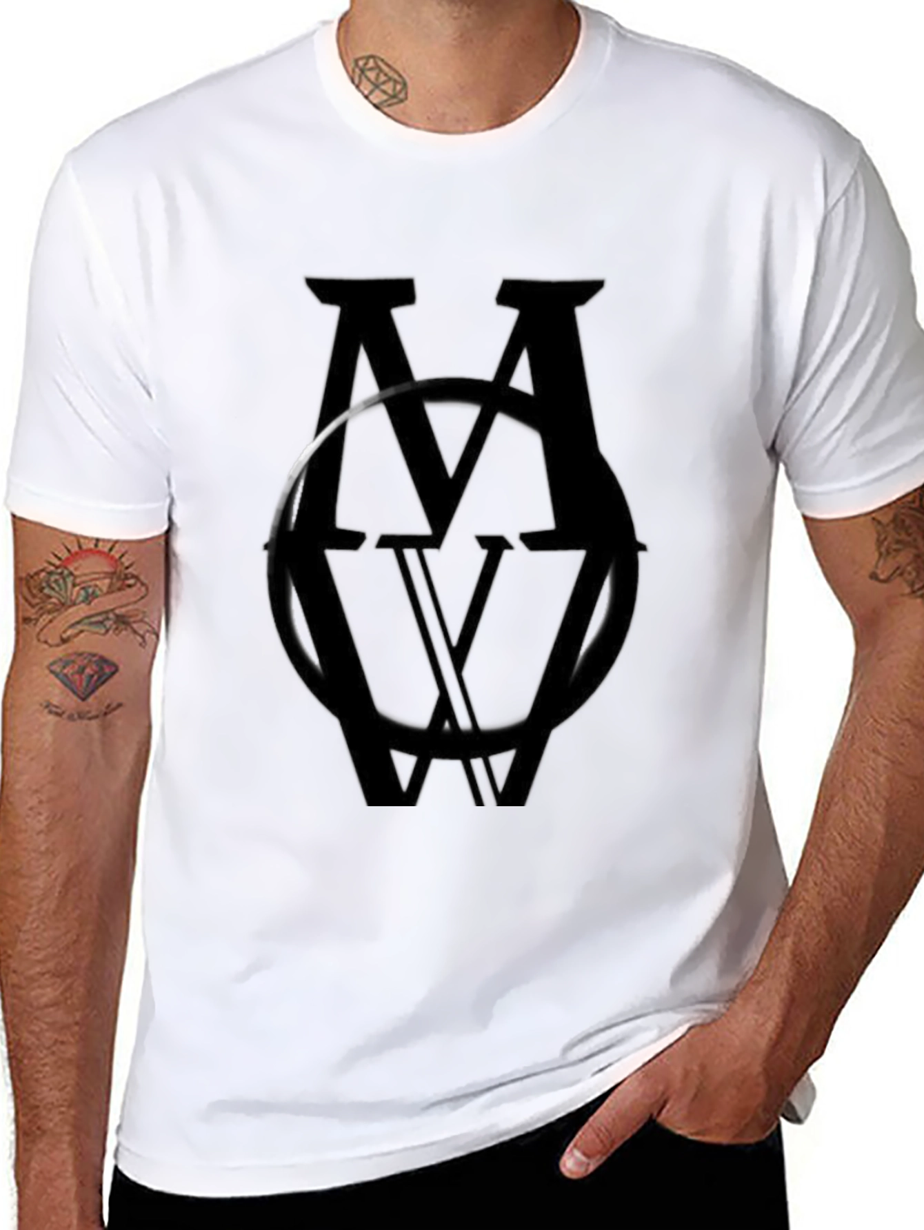 Monochromatic MV Logo Black T-Shirt