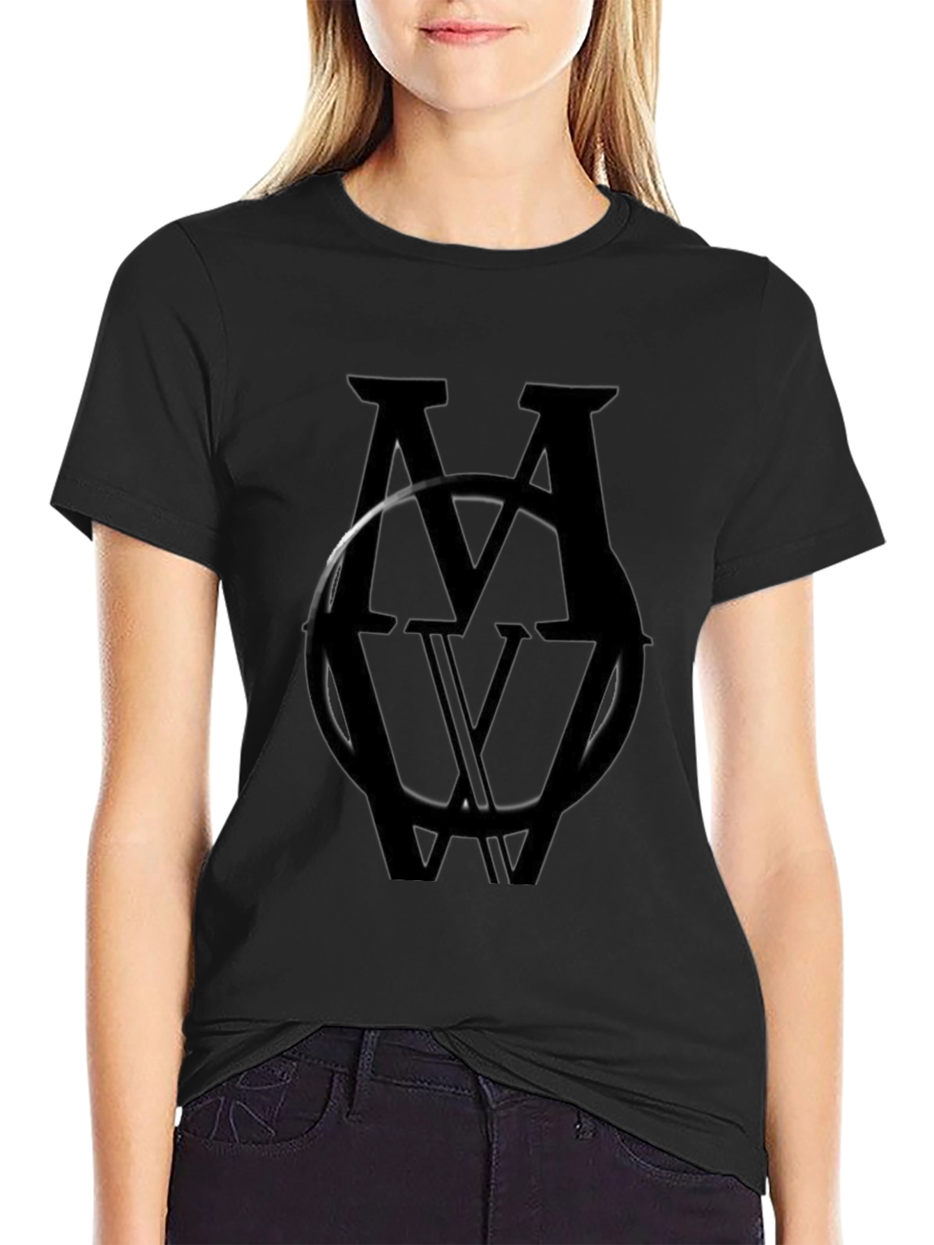 Monochromatic MV Logo Black T-Shirt