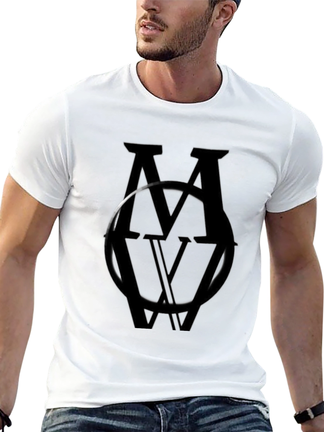 Monochromatic MV Logo Black T-Shirt