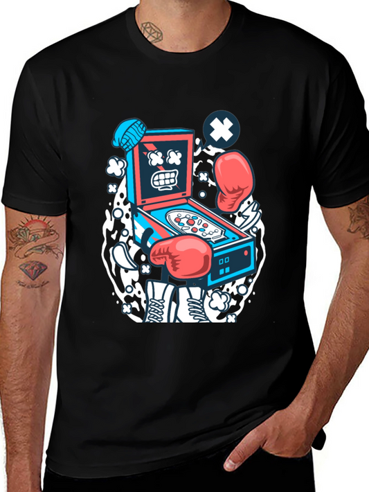 Cartoon Pinball T-Shirt - Novelty Graphic Tee