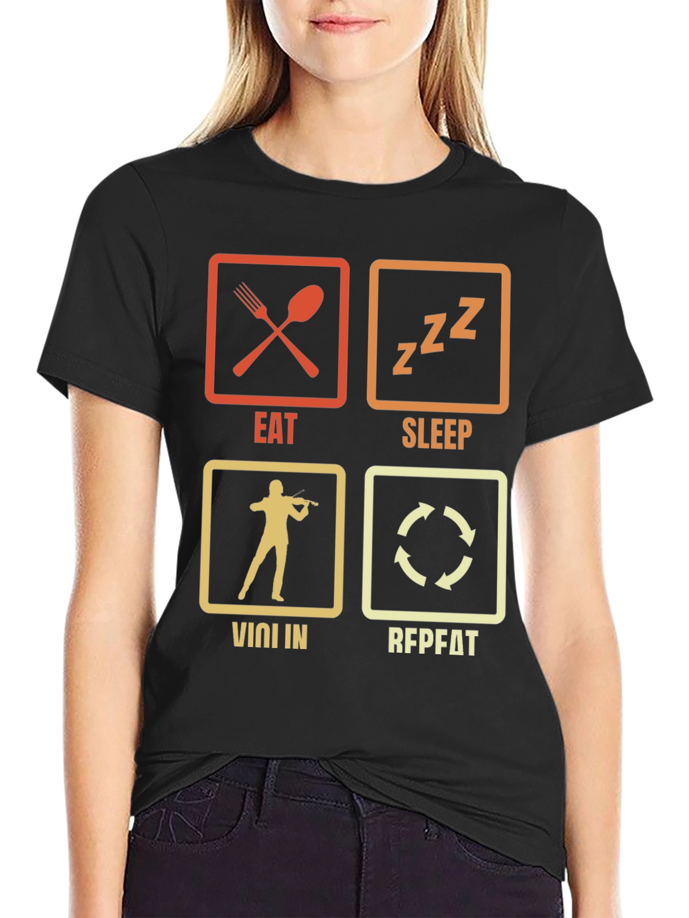 Eat Sleep Violin Repeat T-Shirt