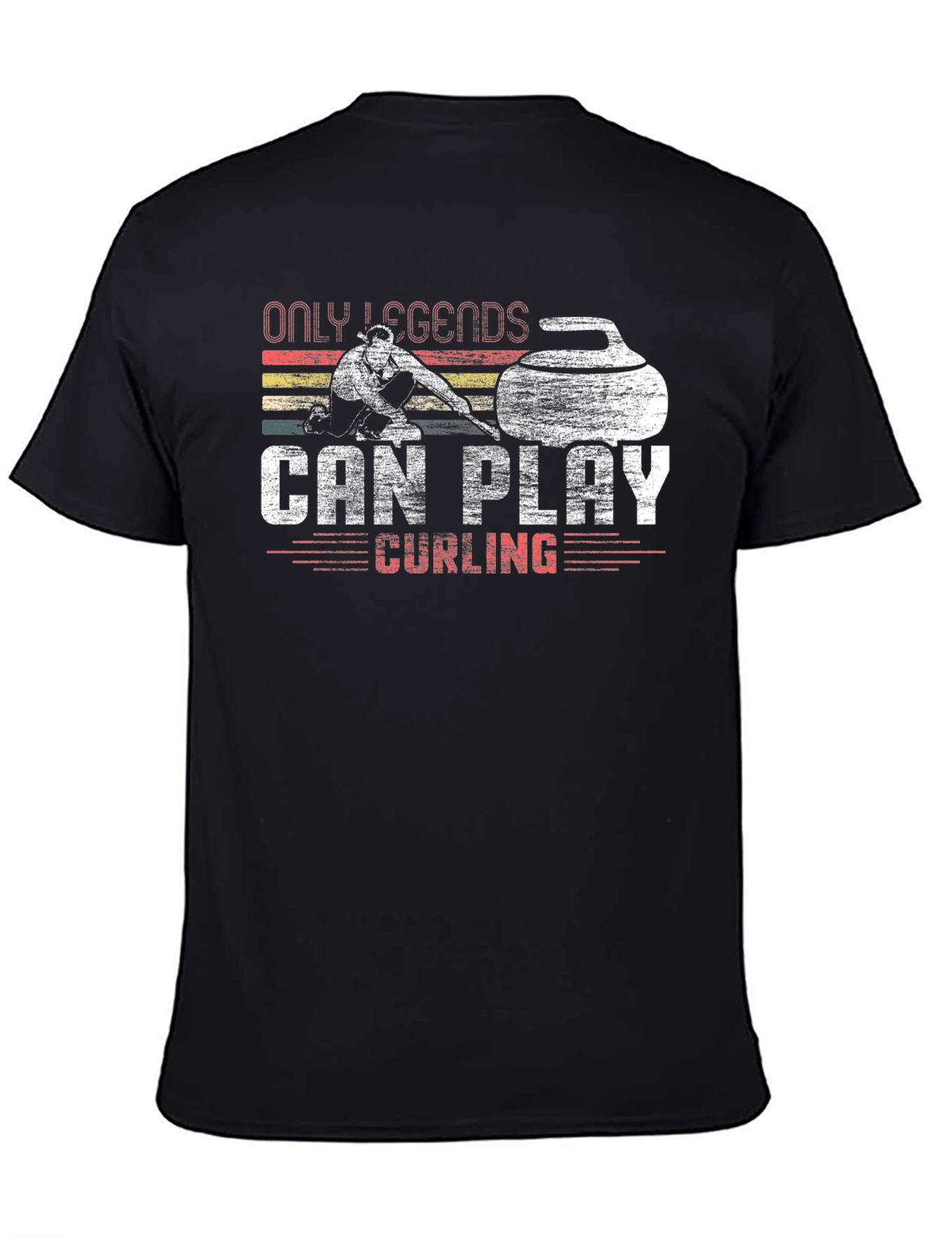 Only Legends Can Play Curling Graphic T-Shirt