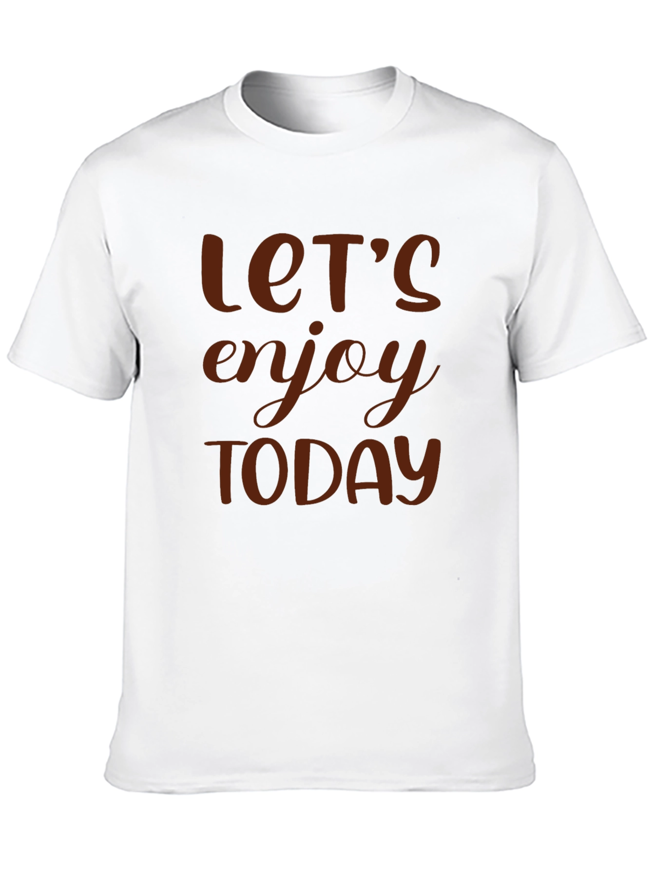 Lets Enjoy Today Graphic Tee - Black